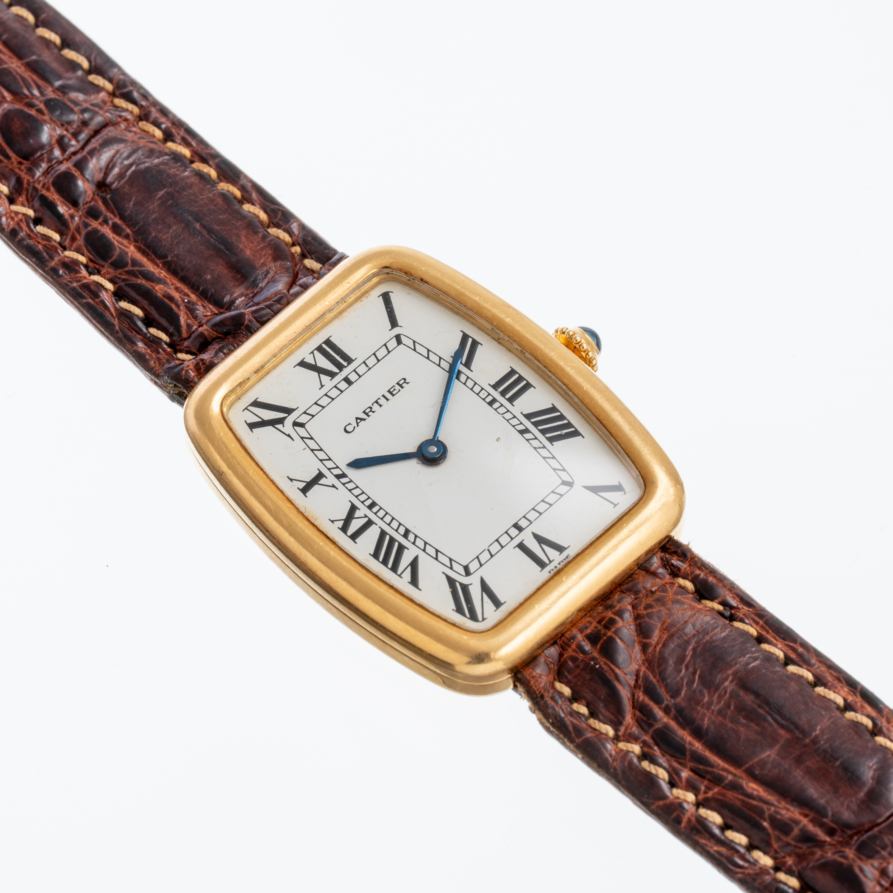 CARTIER - FABERGEOROLOGIO SOLO TEMPO A CARICA MANUALE IN ORO GIALLO 18KT CON QUADRANTE BIANCO