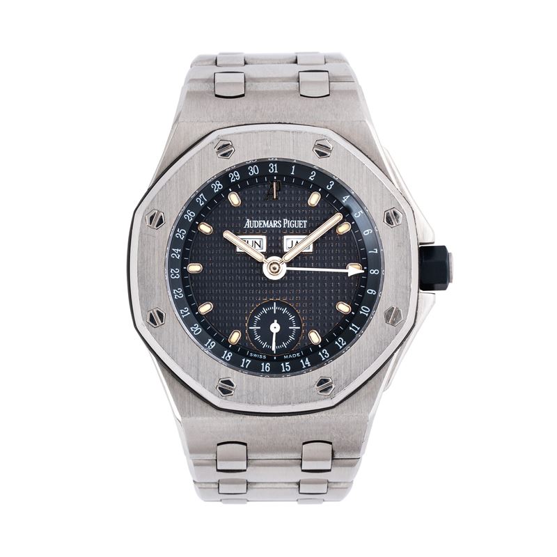 AUDEMARS PIGUET - ROYAL OAK OFFSHORE TRIPLE CALENDAROROLOGIO A CARICA AUTOMATICA IN ACCIAIO TRIPL...