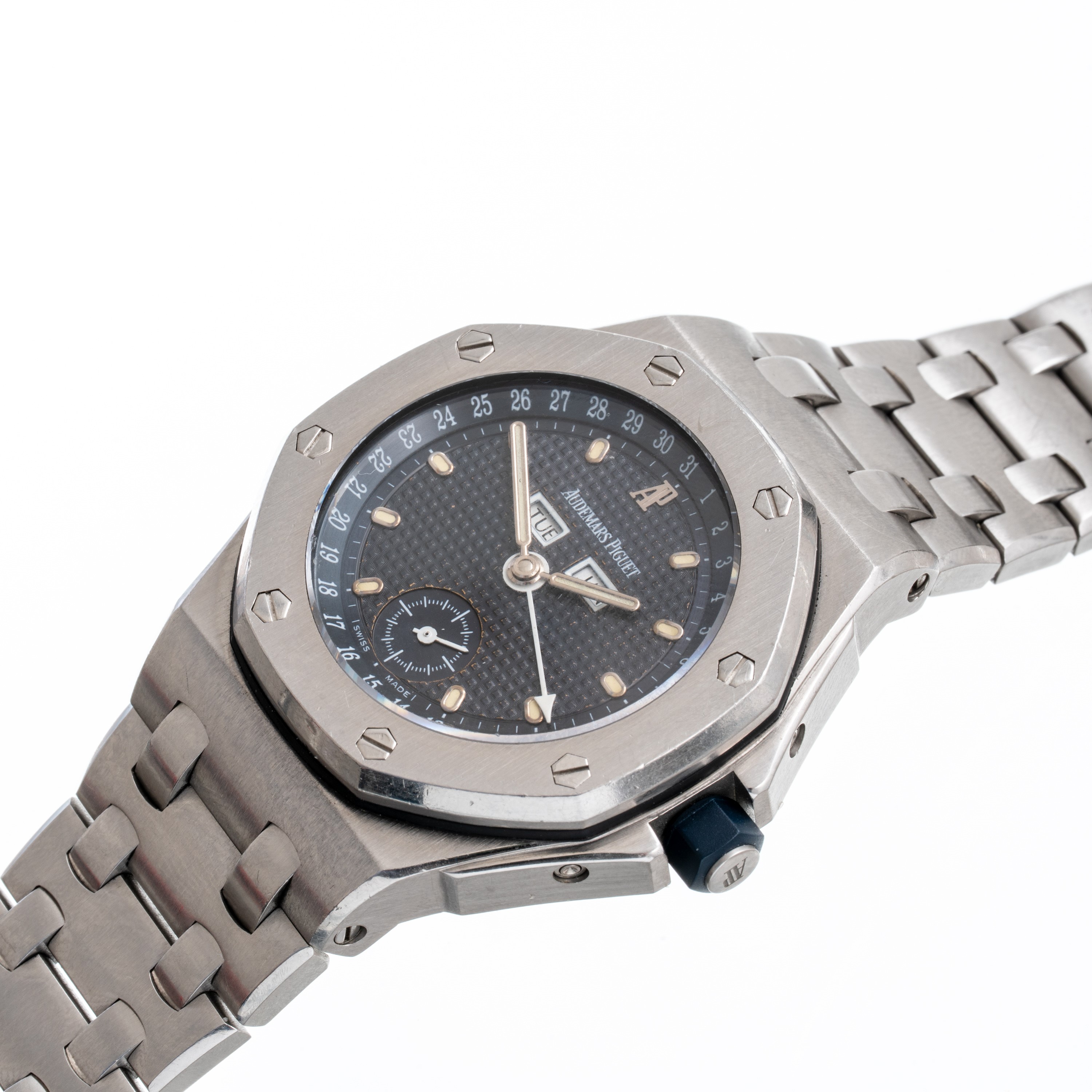 AUDEMARS PIGUET - ROYAL OAK OFFSHORE TRIPLE CALENDAROROLOGIO A CARICA AUTOMATICA IN ACCIAIO TRIPL...