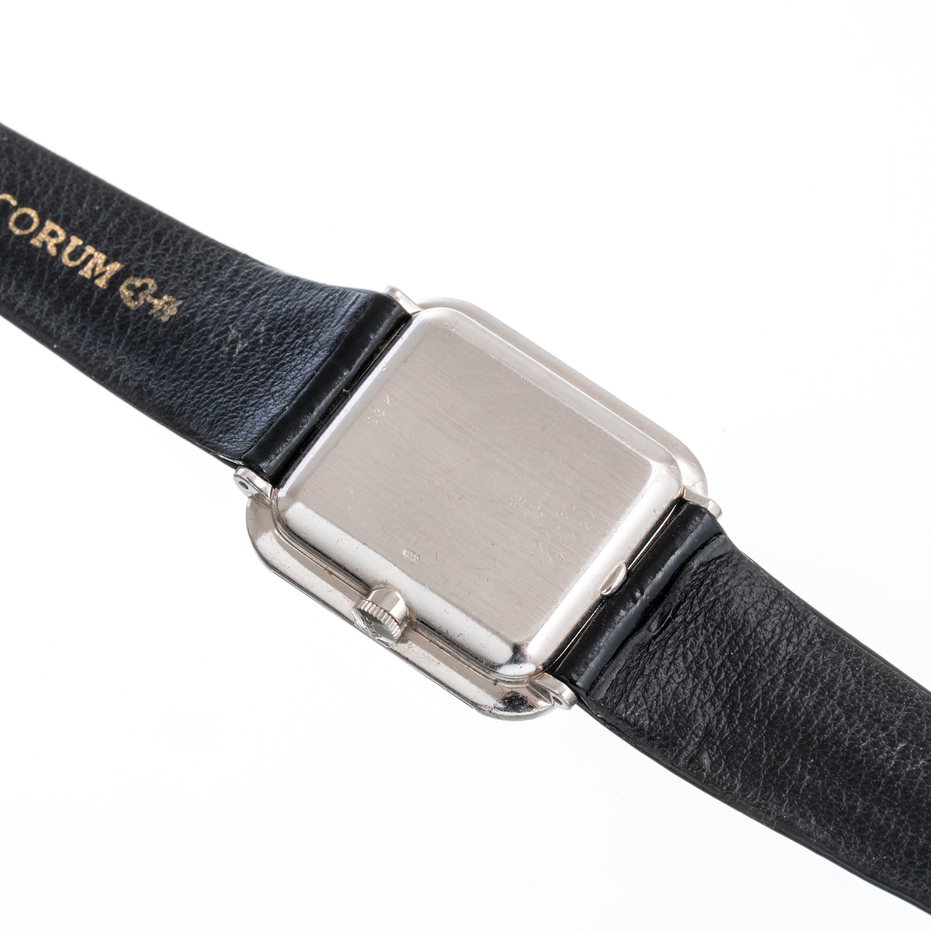 CORUM - TANKOROLOGIO SOLO TEMPO A CARICA MANUALE IN ORO BIANCO 18KT CON QUADRANTE MADREPERLA, GHI...