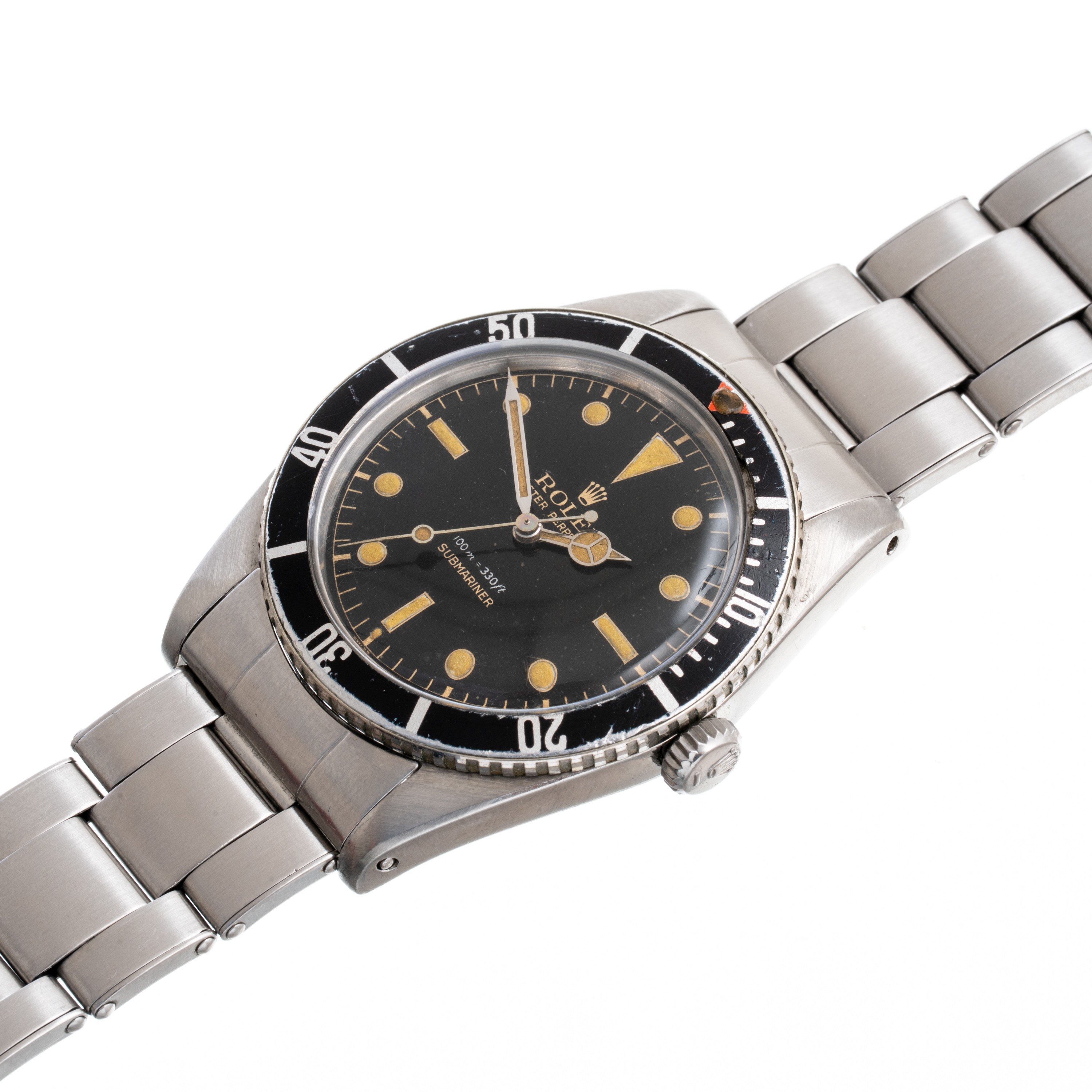 ROLEX - SUBMARINEROROLOGIO SUBACQUEO IN ACCIAIO A CARICA AUTOMATICA CON BRACCIALE RIVETTI