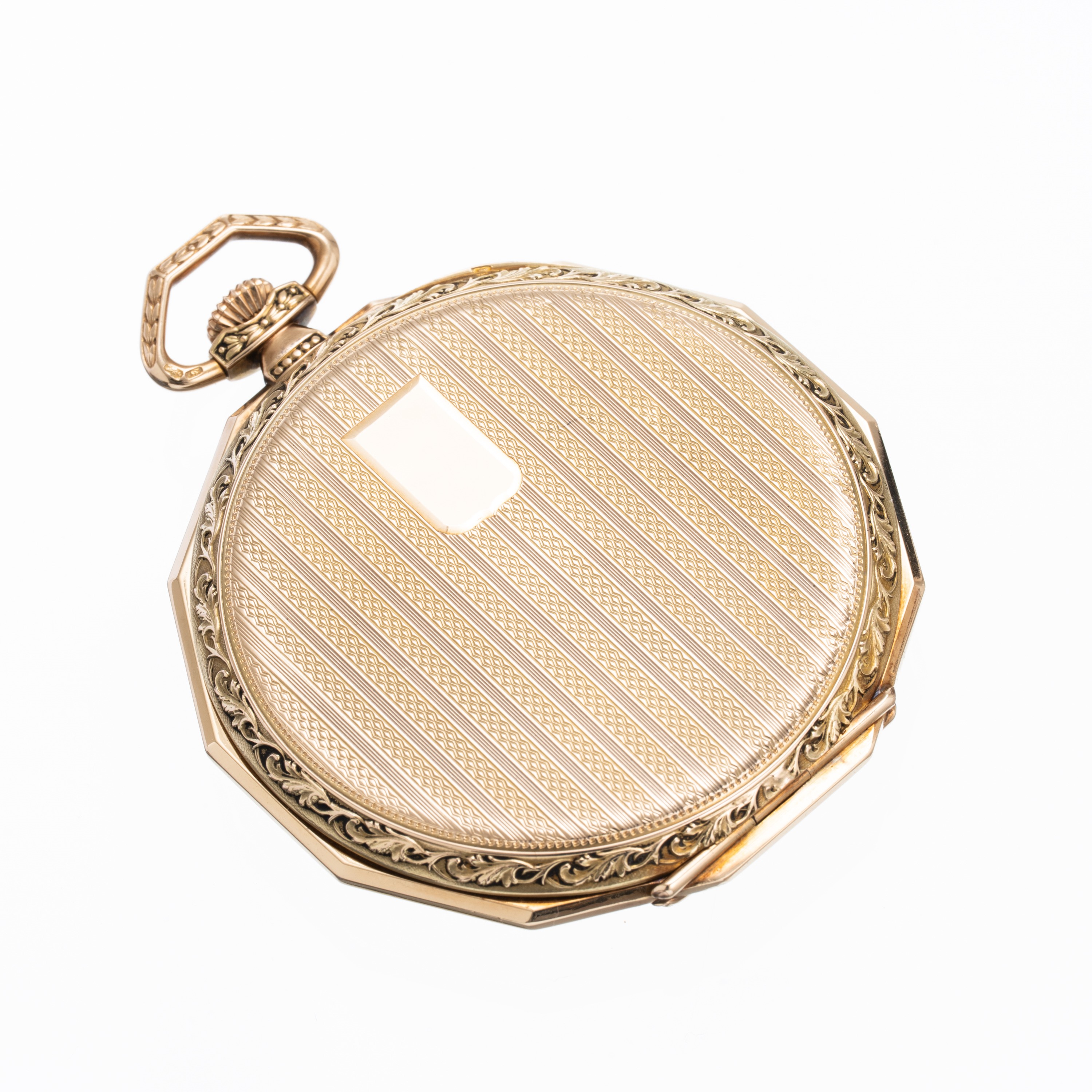 IWC - OROLOGIO DA TASCAOROLOGIO DA TASCA A CARICA MANUALE CON CASSA IN ORO GIALLO 14IKT LAVORATA ...