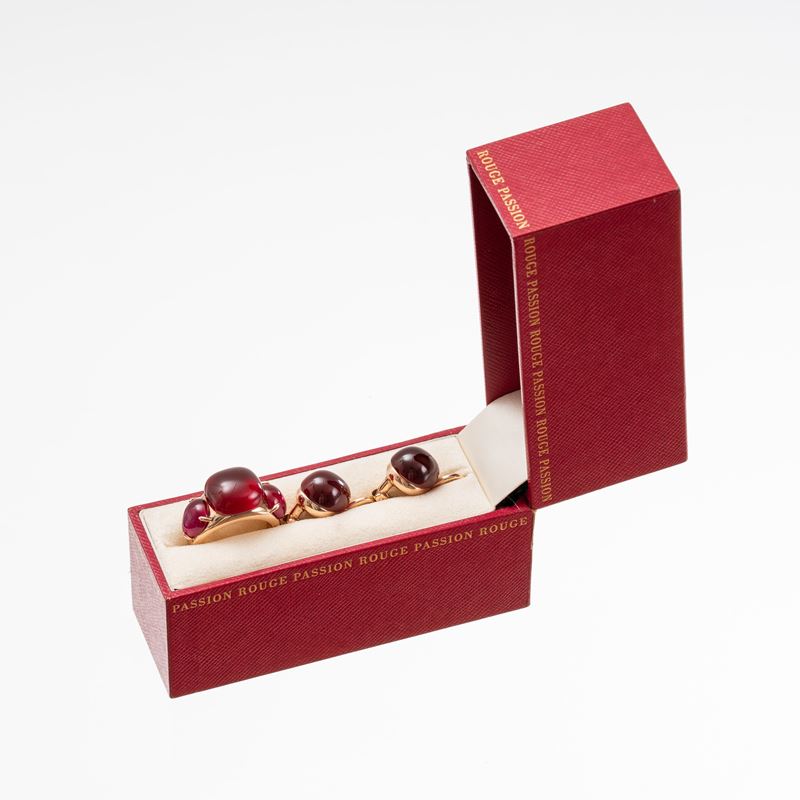 POMELLATO - PARURE "ROUGE PASSION" IN ORO ROSA 9 KT