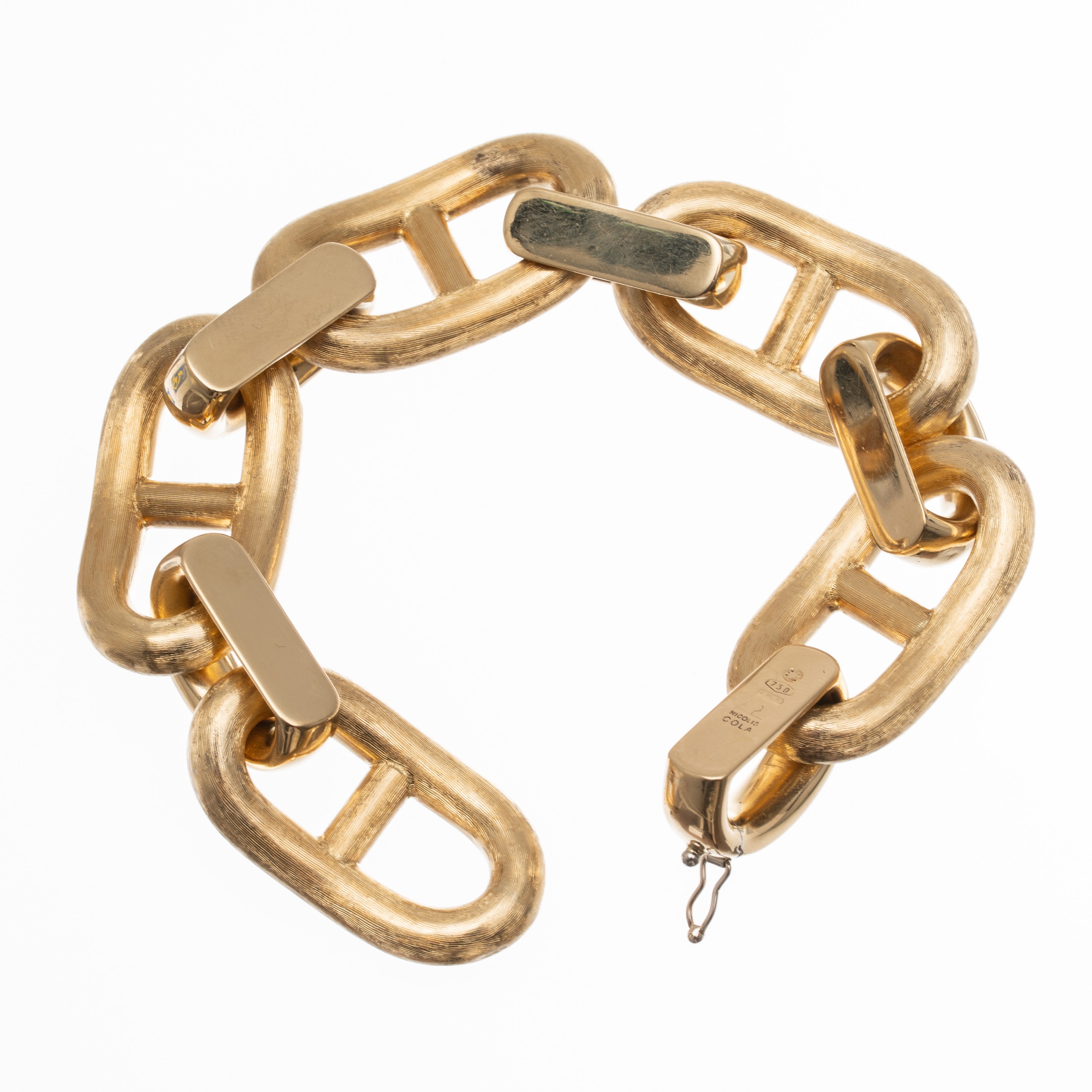 BRACCIALE A CATENA IN ORO GIALLO 18 KT