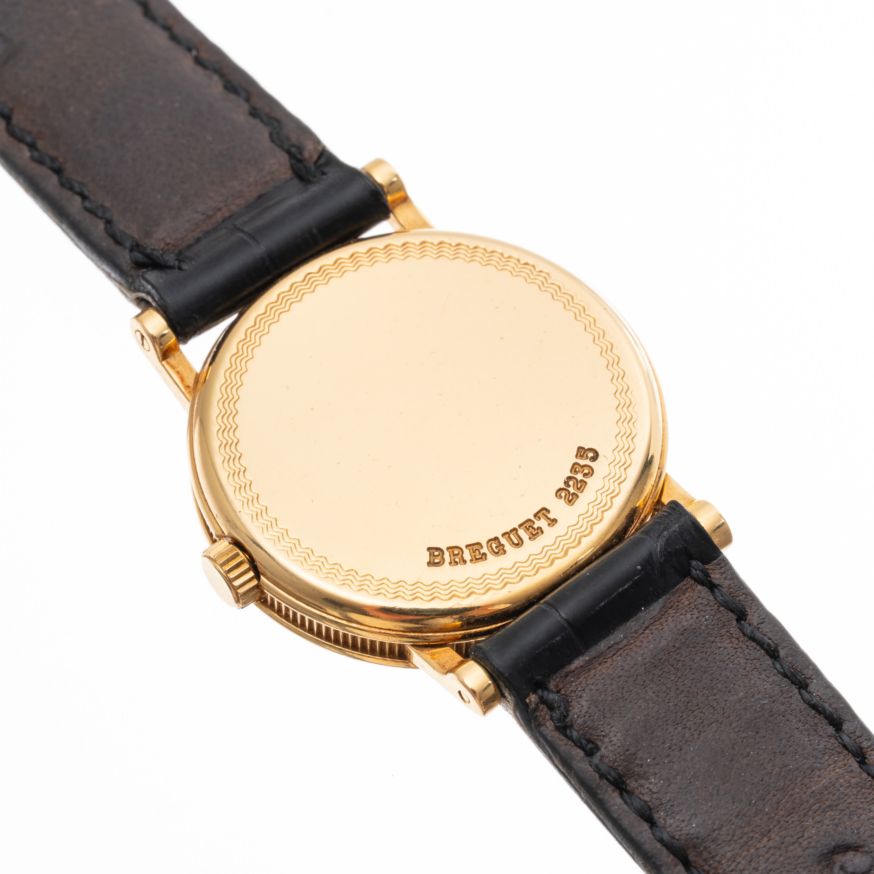 BREGUET - CLASSIQUE LADY MOONPHASEOROLOGIO SOLOTERMPO A CARICA MANUALE IN ORO GIALLO 18KT CON PIC...