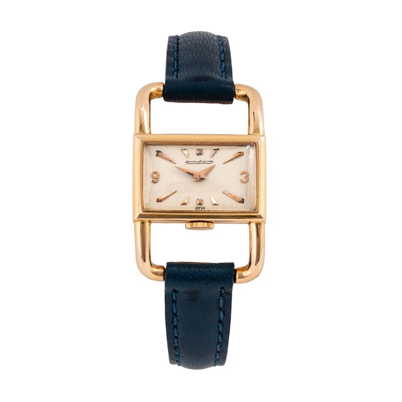 JAEGER LECOULTRE - LUCCHETTOOROLOGIO SOLO TEMPO A CARICA MANUALE IN ORO ROSA 18KT