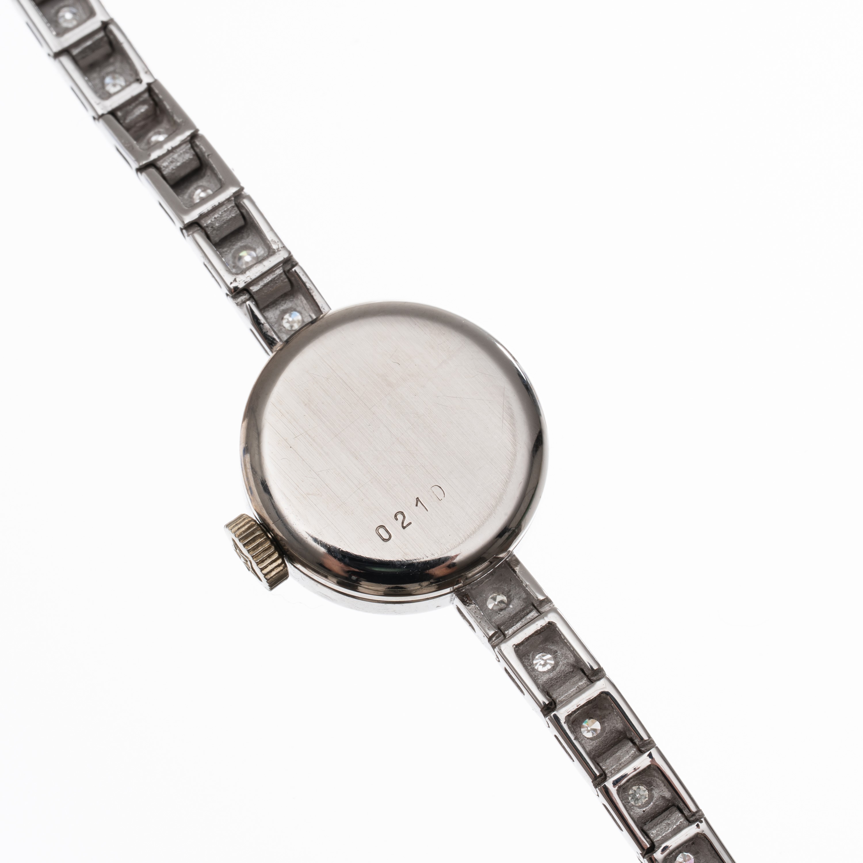 ZENITH - COCKTAILOROLOGIO SOLO TEMPO A CARICA MANUALE IN ORO BIANCO 18KT CON BRACCIALE INTEGRATO ...