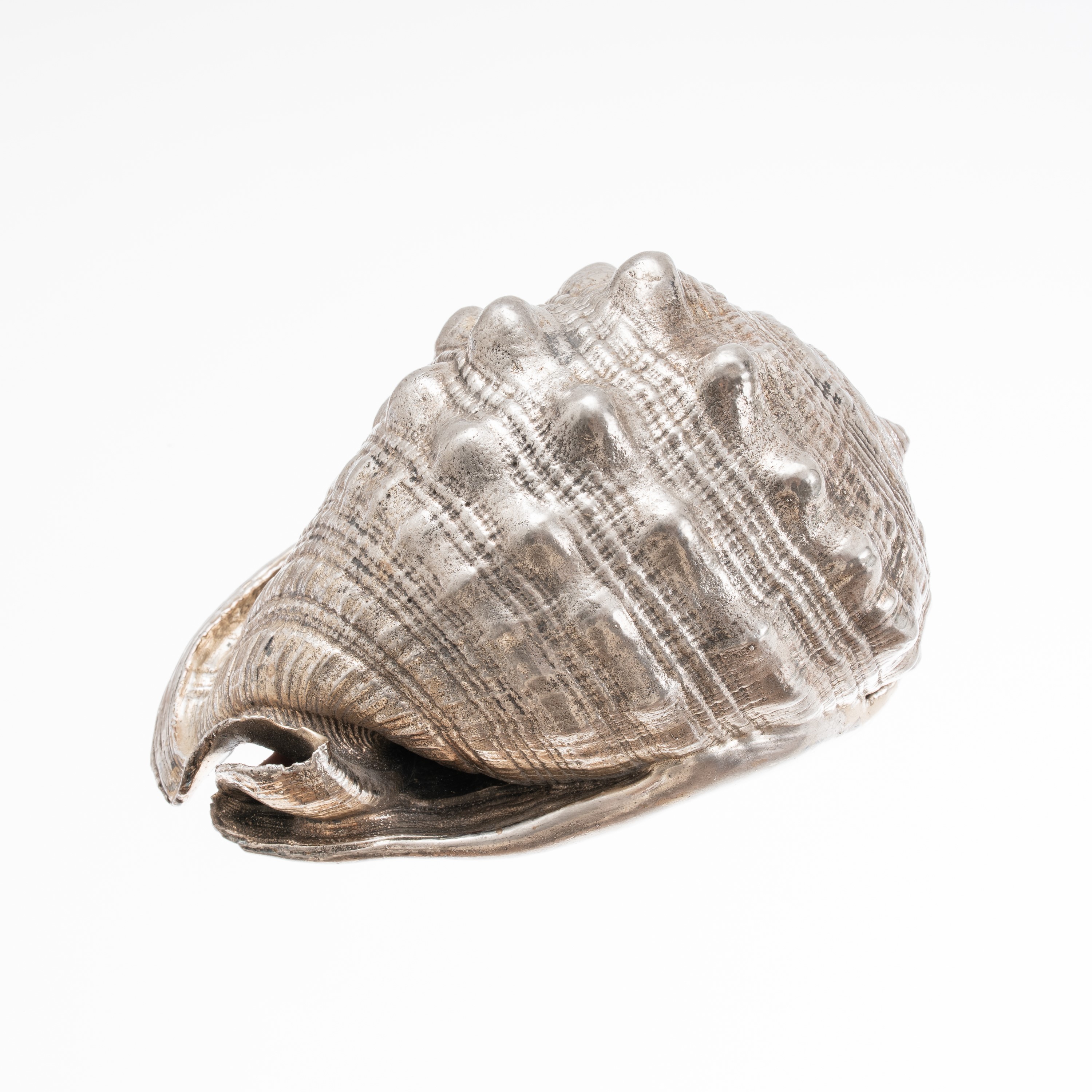 M. BUCCELLATI - TRE CONCHIGLIE RIVESTITE IN ARGENTO