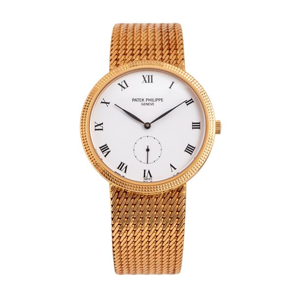 PATEK PHILIPPE - PATEK PHILIPPE - CALATRAVA 18KT YELLOW GOLD MANUAL WINDING TIME ONLY WATCH WITH INTEGRATED 18KT YELLOW GOLD BRACELET COMMISSIONED BY SILVIO BERLUSCONI FOR FININVEST EXECUTIVES
