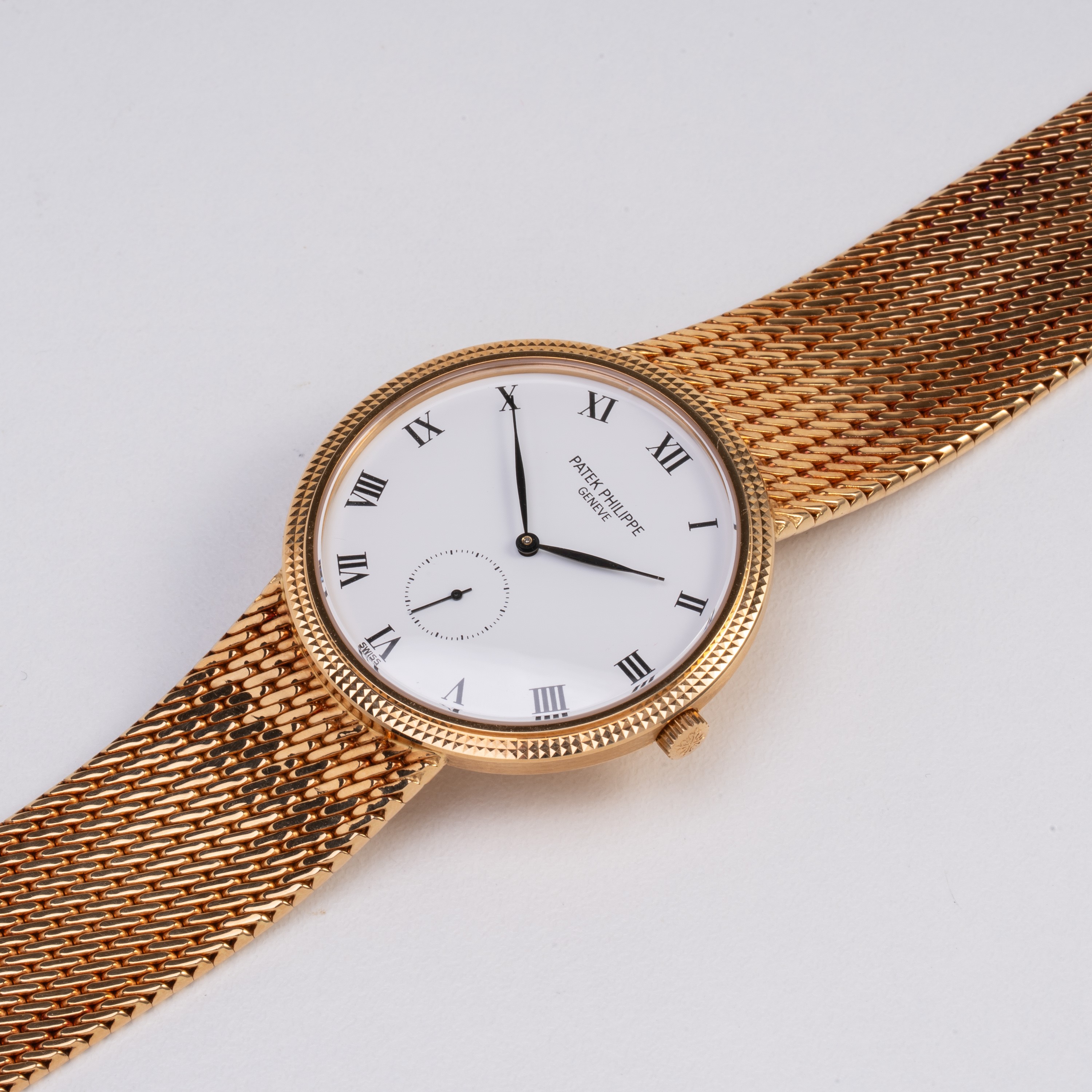 PATEK PHILIPPE - CALATRAVA OROLOGIO SOLO TEMPO A CARICA MANUALE IN ORO GIALLO 18KT CON BRACCIALE ...
