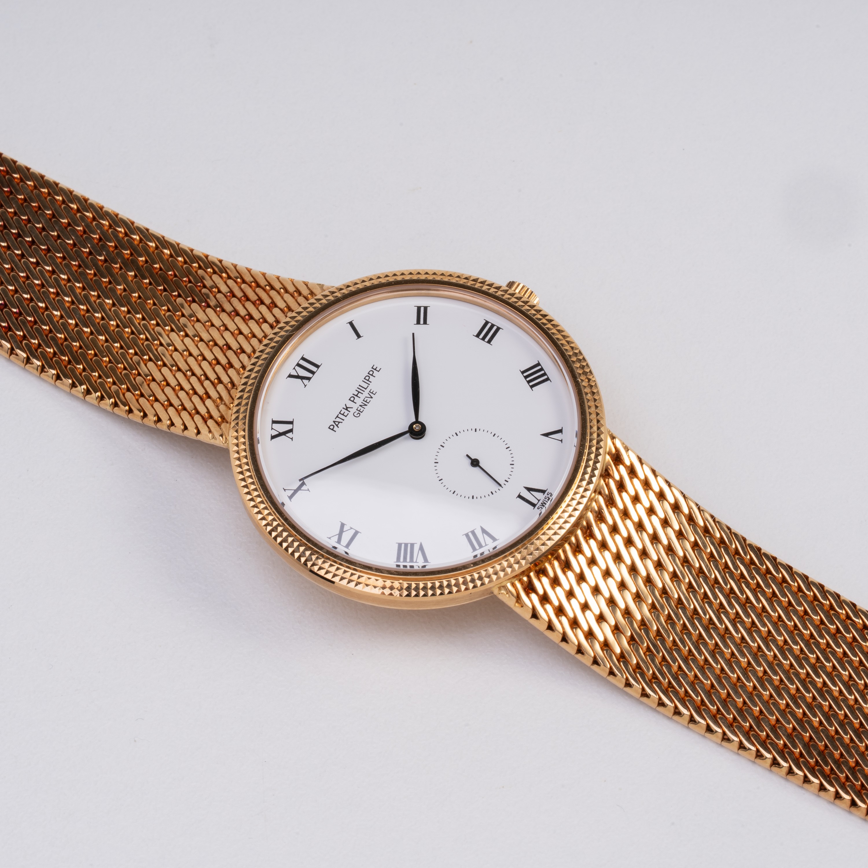 PATEK PHILIPPE - CALATRAVA OROLOGIO SOLO TEMPO A CARICA MANUALE IN ORO GIALLO 18KT CON BRACCIALE ...