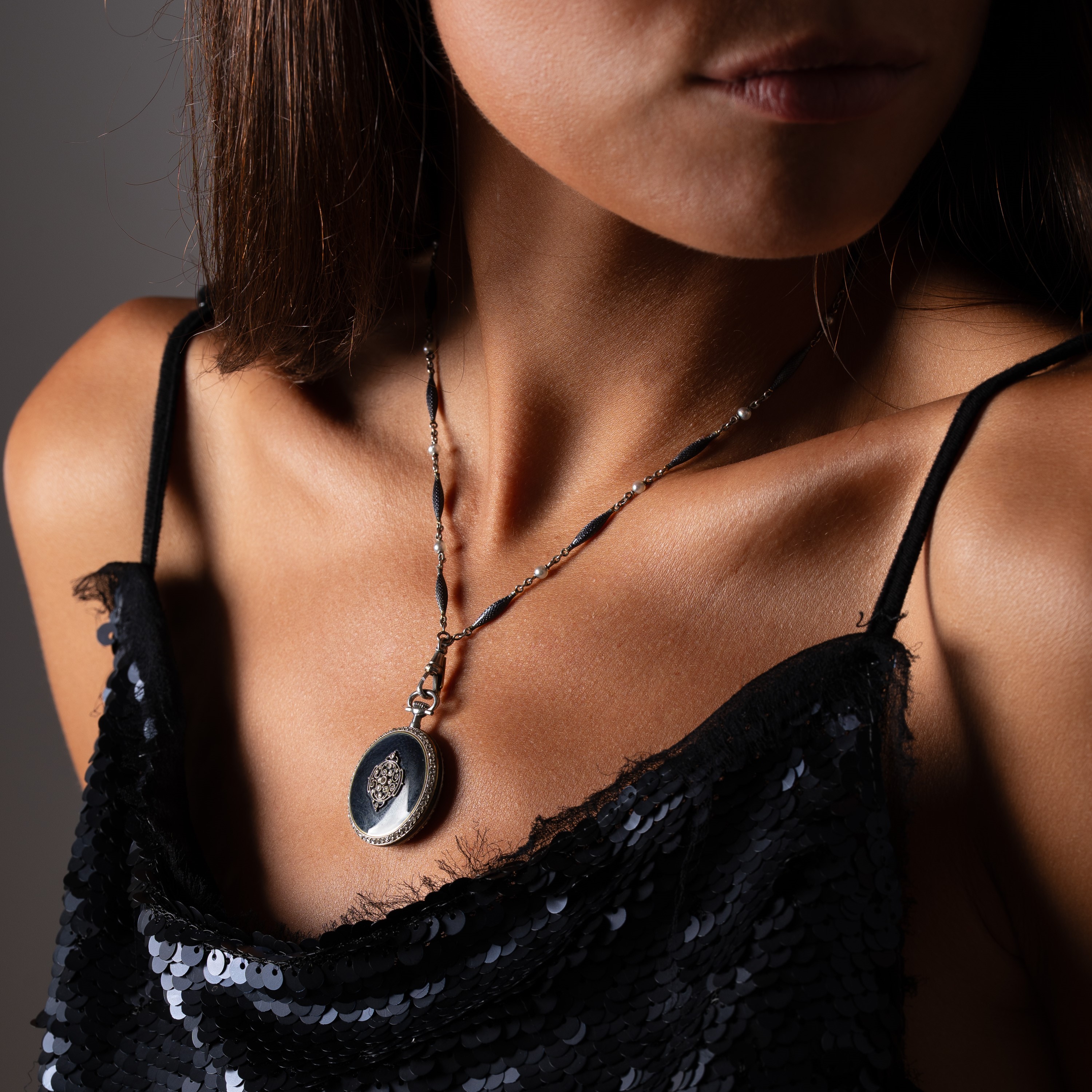 GOLAY FILS & STAHL RETAILED BY TIFFANY & CO - OROLOGIO- GIOGIELLO PENDENTIF SOLO TEMPO CON PICCOL...