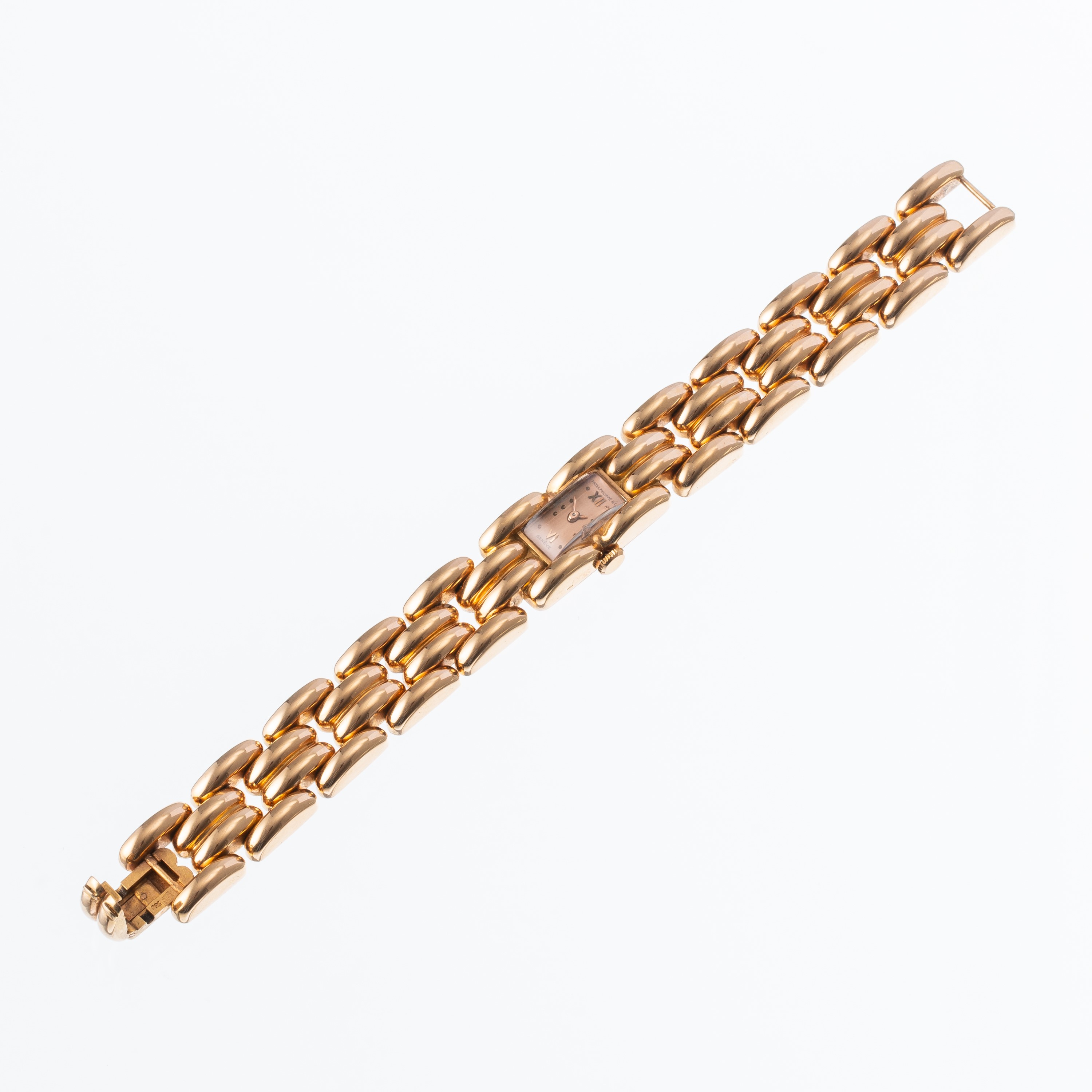 PATEK PHILIPPE - OROLOGIO IN ORO ROSA 18KT A CARICA MANUALE CON BRACCIALE INTEGRATO