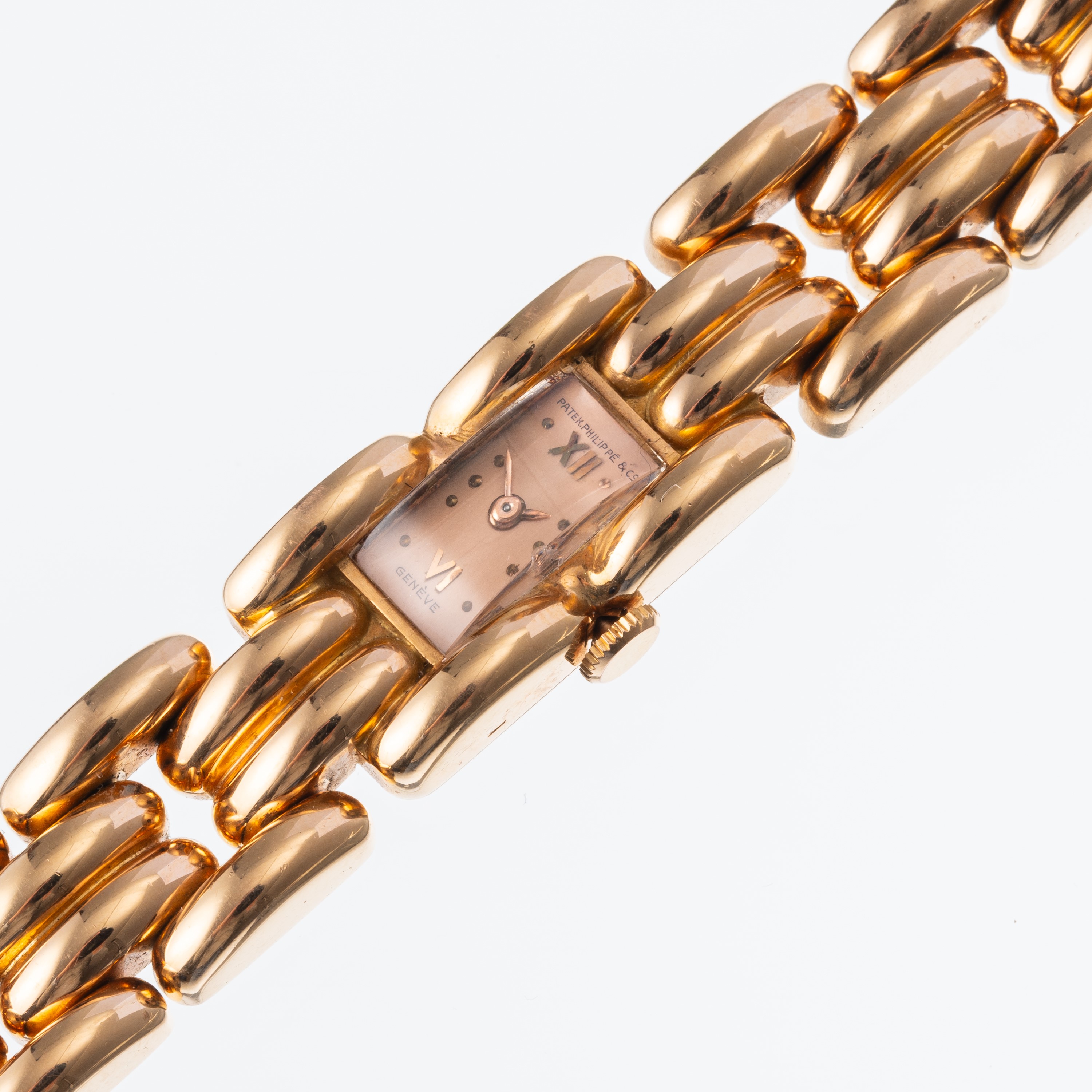 PATEK PHILIPPE - OROLOGIO IN ORO ROSA 18KT A CARICA MANUALE CON BRACCIALE INTEGRATO