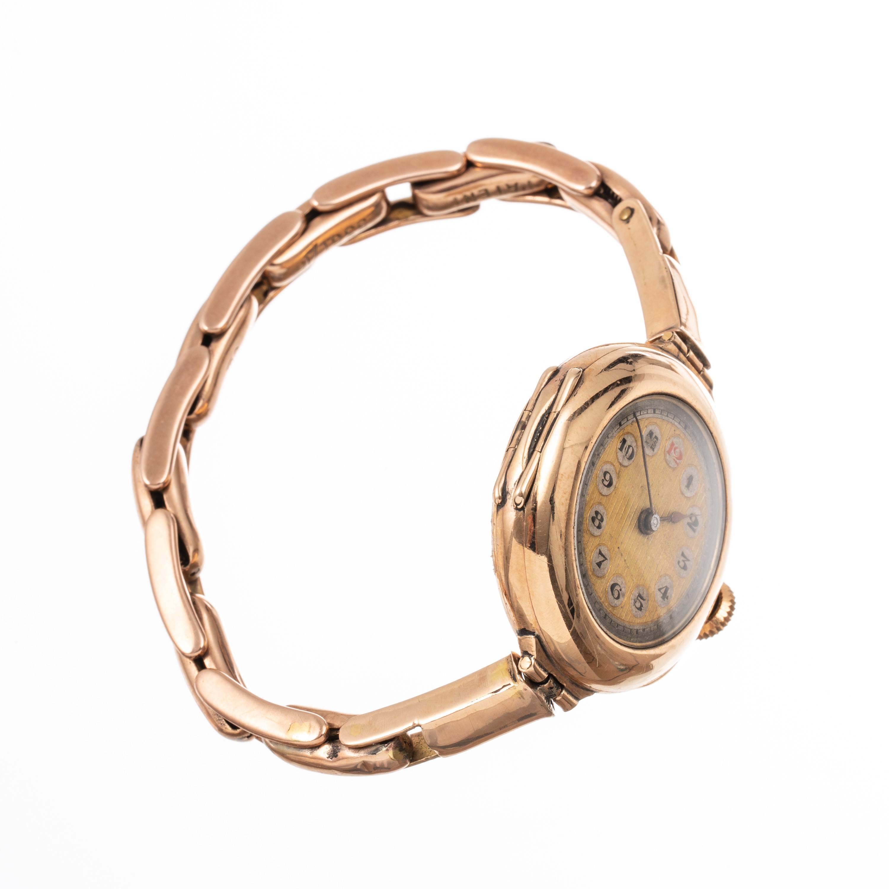 ROLEXOROLOGIO SOLO TEMPO IN ORO ROSA 9KT CON BRACCIALE ELASTICO IN ORO ROSA 9CT