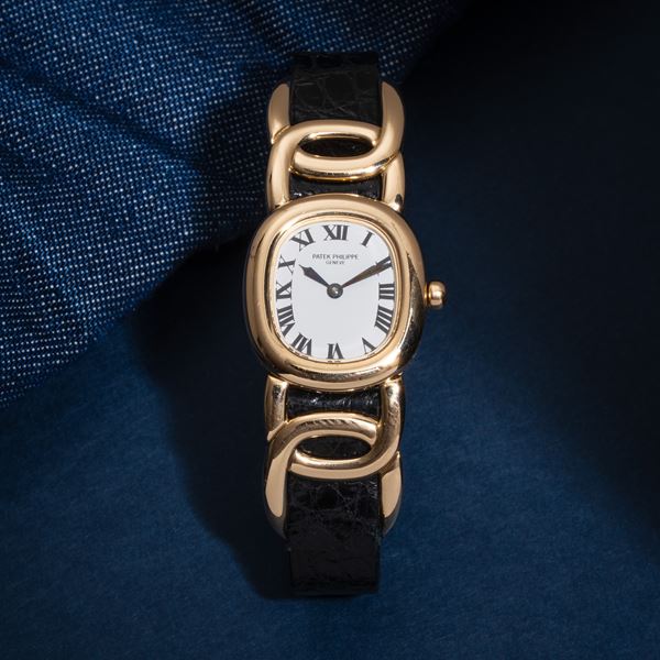 PATEK PHILIPPE - PATEK PHILIPPE - ELLIPSE OROLOGIO SOLO TEMPO AL QUARZO IN ORO GIALLO 18KT