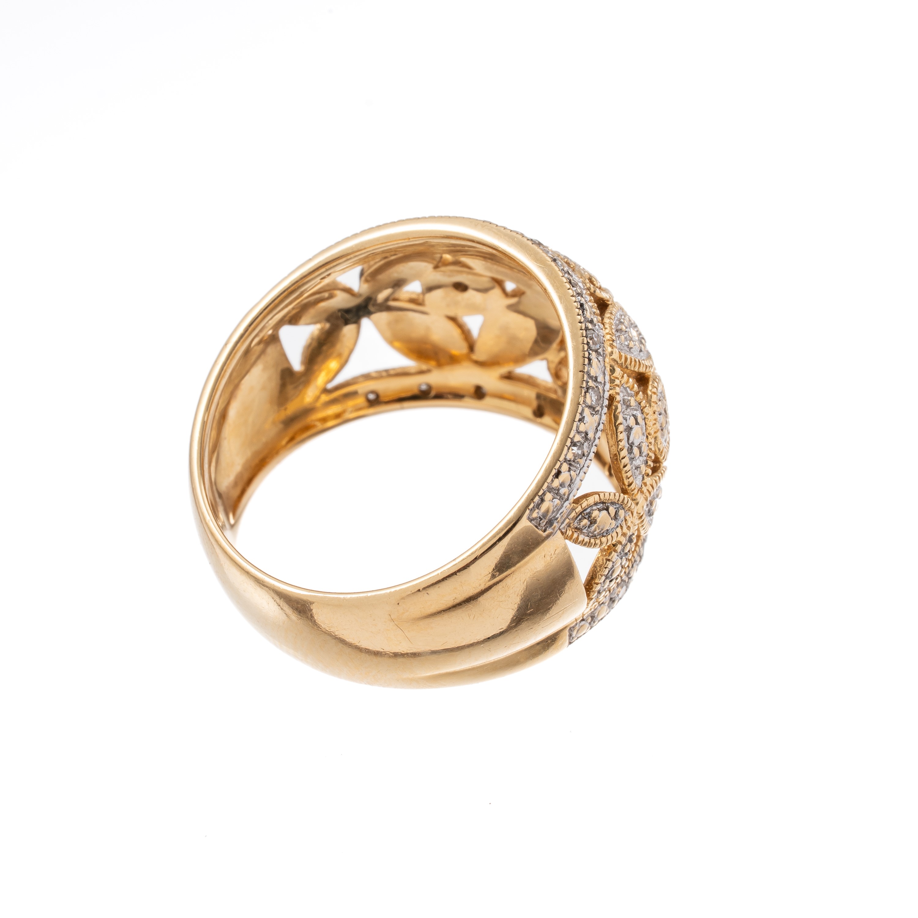 ANELLO IN ORO GIALLO 18 KT E DIAMANTI