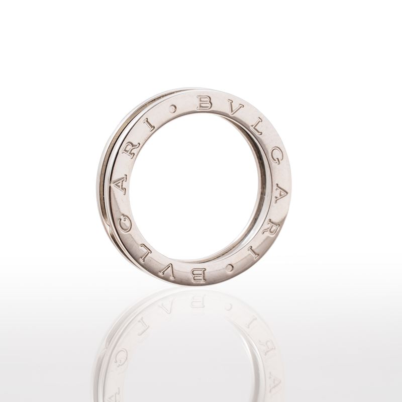 BULGARI - ANELLO B 0 IN ORO BIANCO 18 KT