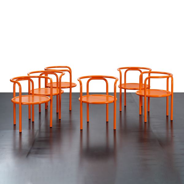 Gae Aulenti - GAE AULENTI, SET DI SEI SEDIE 'LOCUS SOLUS'