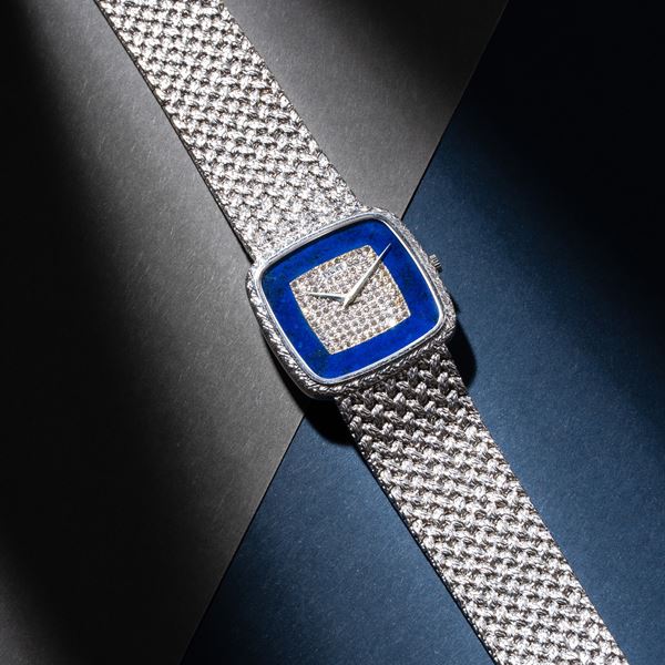 PIAGET - OROLOGIO DA POLSO IN ORO BIANCO 18KT DIAMANTI E LAPISLAZZULI