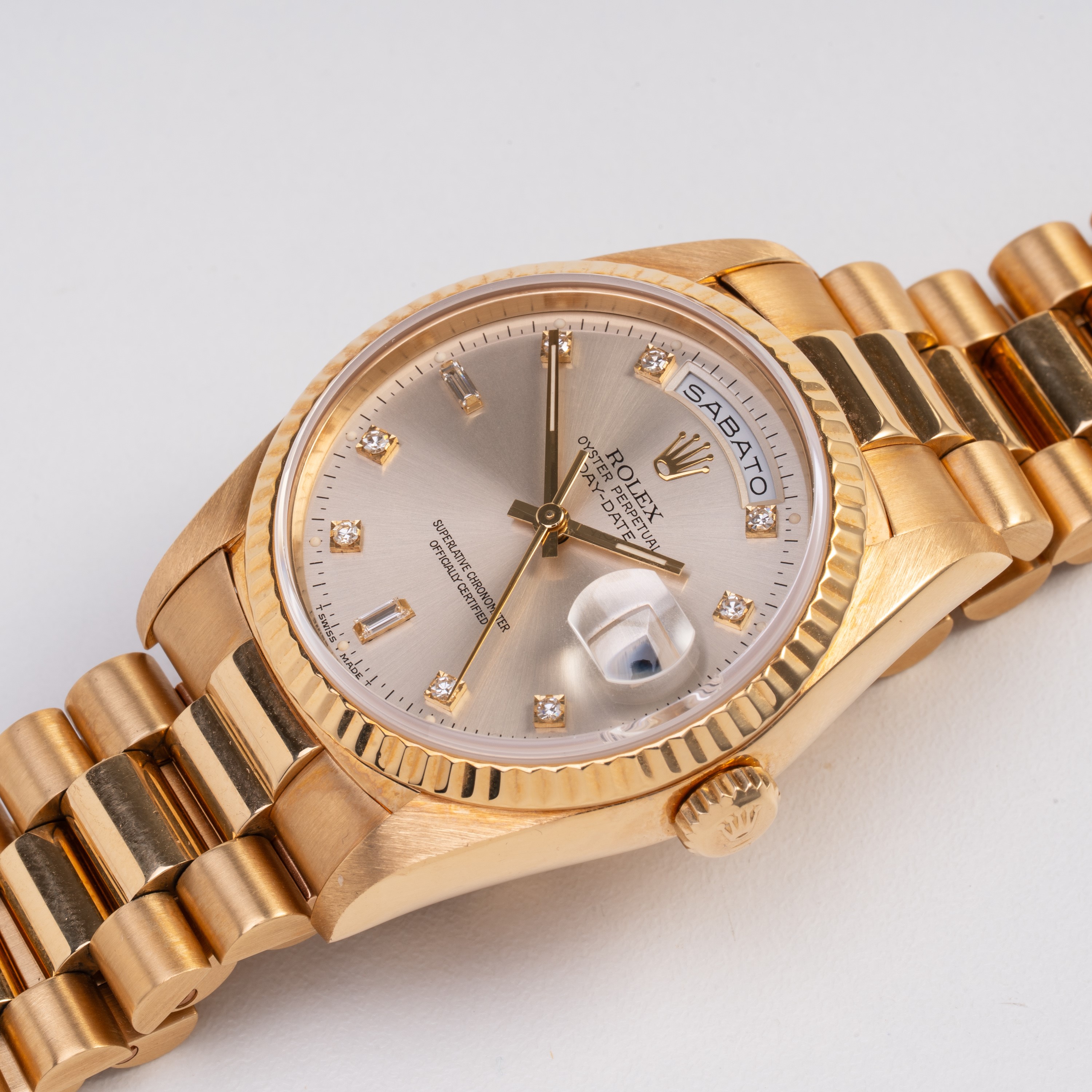 ROLEX - DAY DATE OROLOGIO ‘DAY DATE’ IN ORO GIALLO 18KT A CARICA AUTOMATICA CON BRACCIALE ‘PRESID...