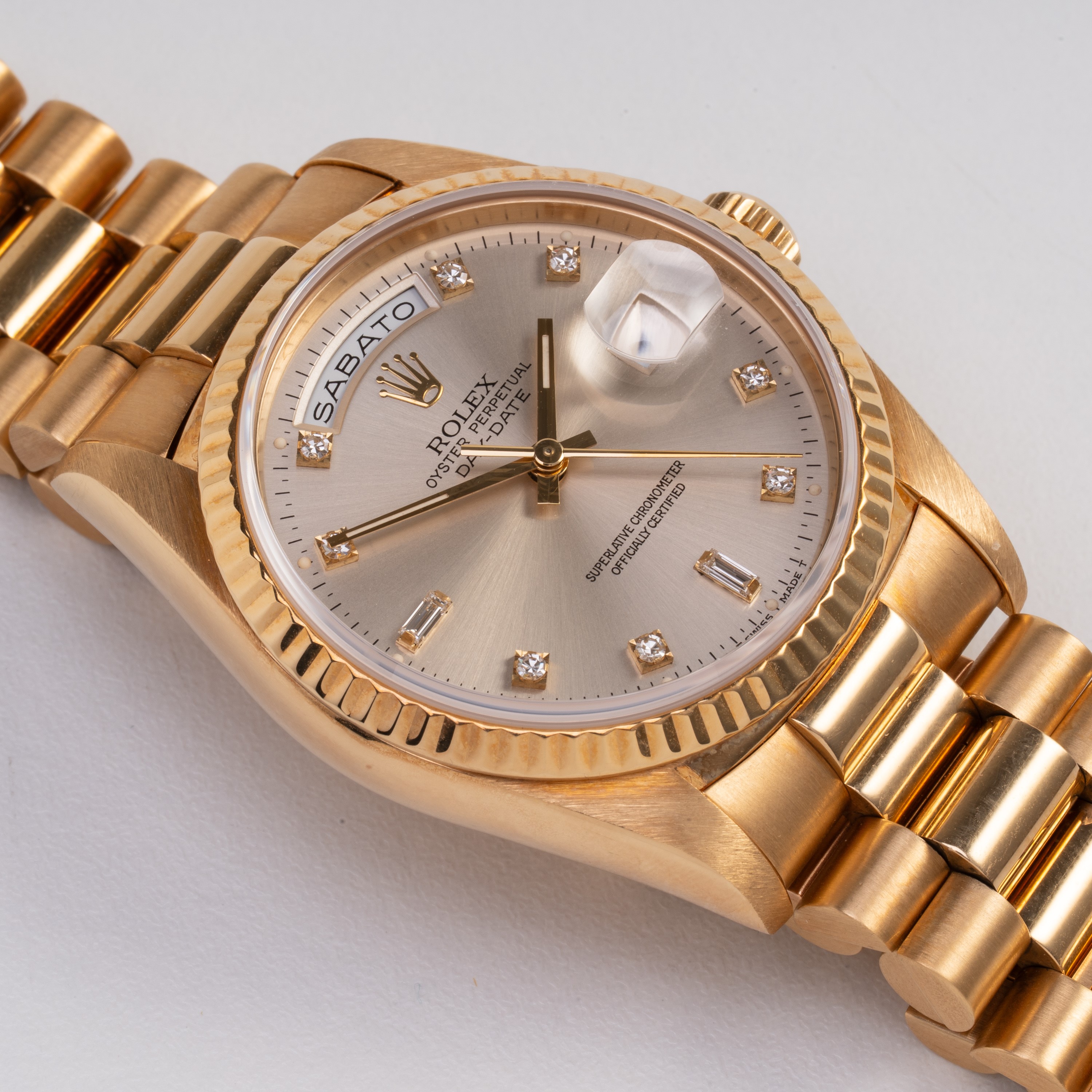 ROLEX - DAY DATE OROLOGIO ‘DAY DATE’ IN ORO GIALLO 18KT A CARICA AUTOMATICA CON BRACCIALE ‘PRESID...