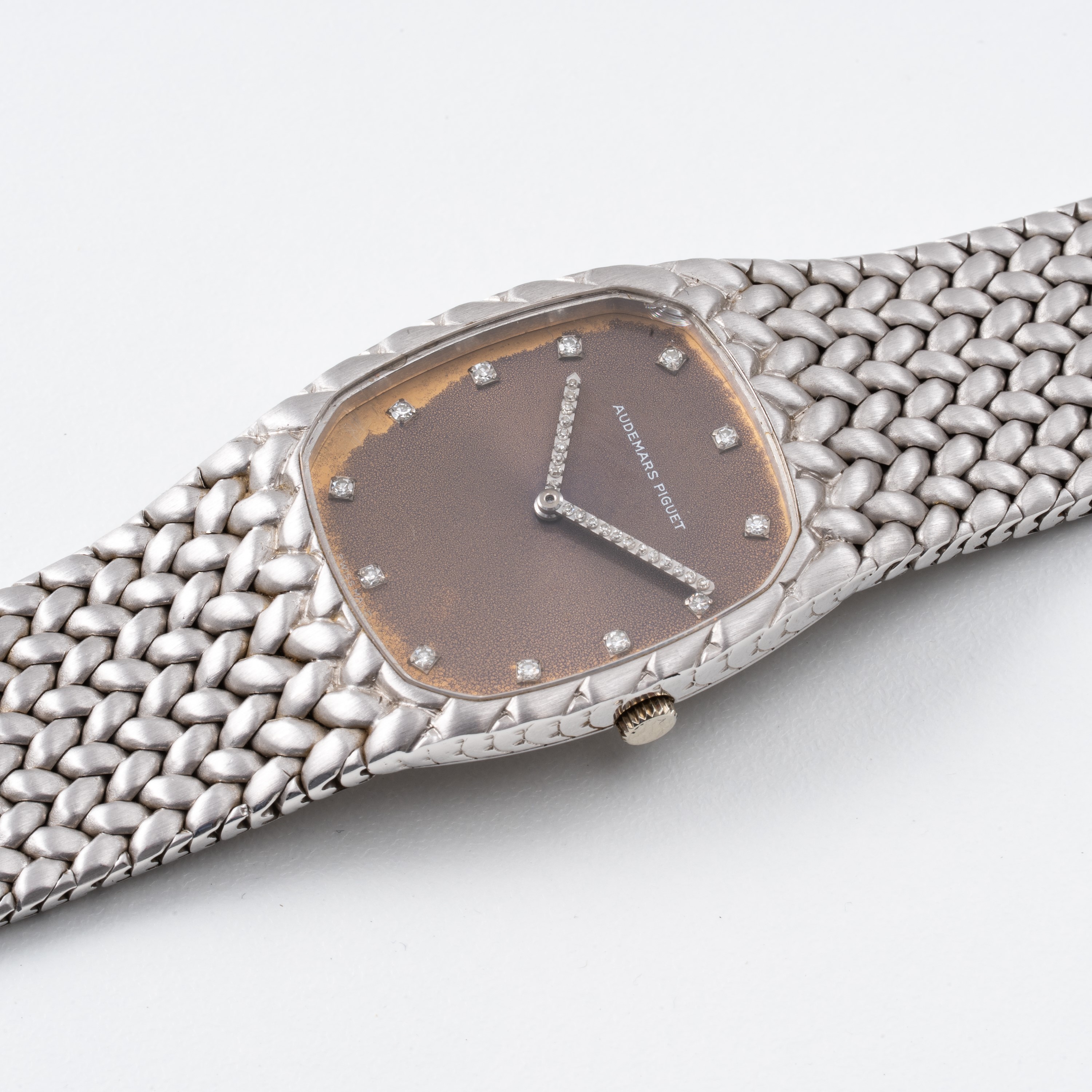 AUDEMARS PIGUET - COBRA OROLOGIO SOLO TEMPO IN ORO BIANCO 18KT CON BRACCIALE INTEGRATO IN ORO BIA...