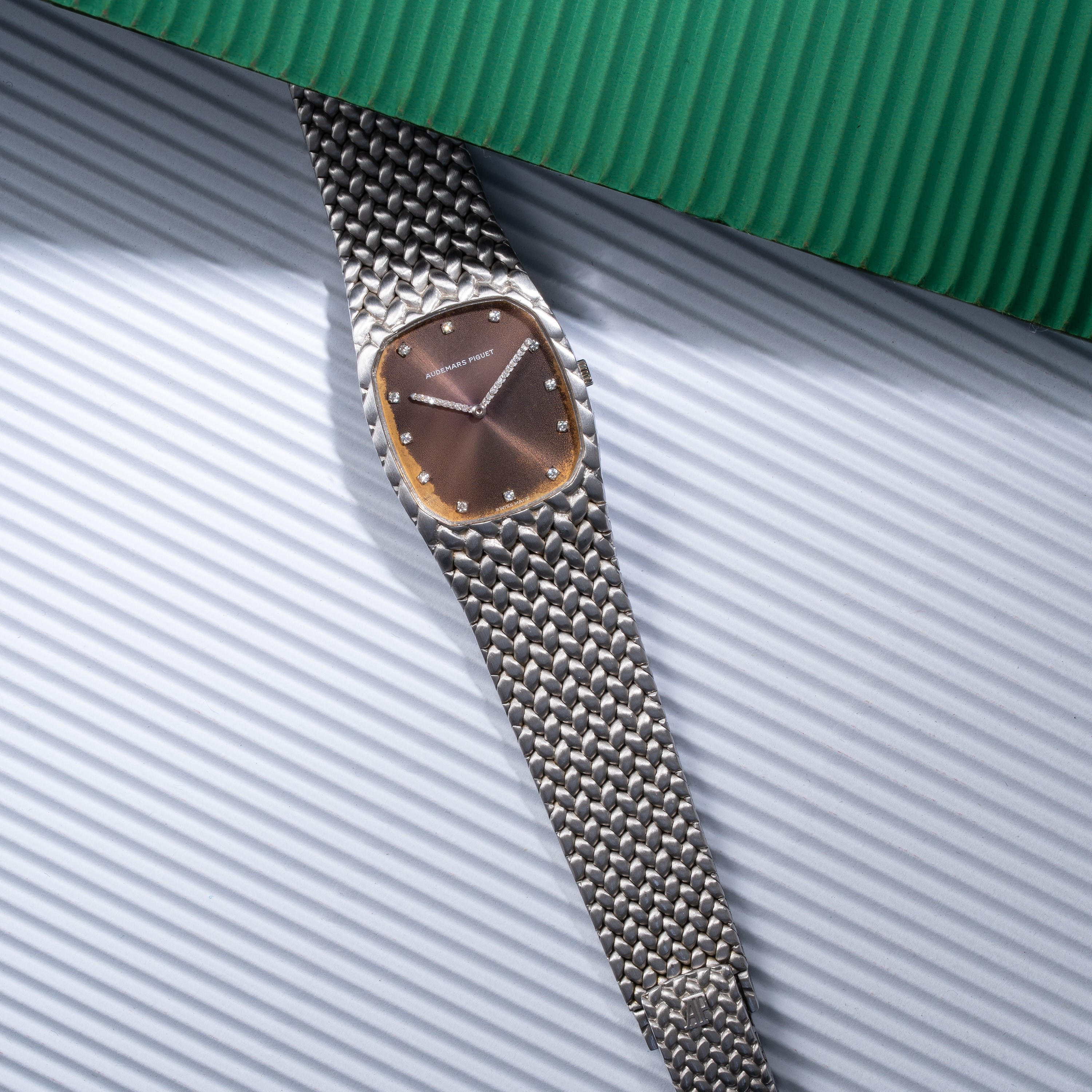 AUDEMARS PIGUET - COBRA OROLOGIO SOLO TEMPO IN ORO BIANCO 18KT CON BRACCIALE INTEGRATO IN ORO BIA...
