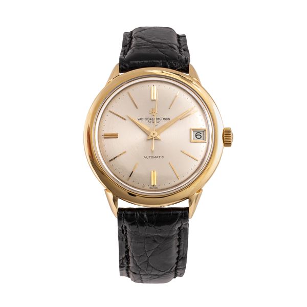VACHERON CONSTANTIN - VACHERON CONSTANTIN  18KT YELLOW GOLD SELF-WINDING TIME-ONLY WATCH, SILVER DIAL AND DATE DISPLAY AT THREE O'CLOCK