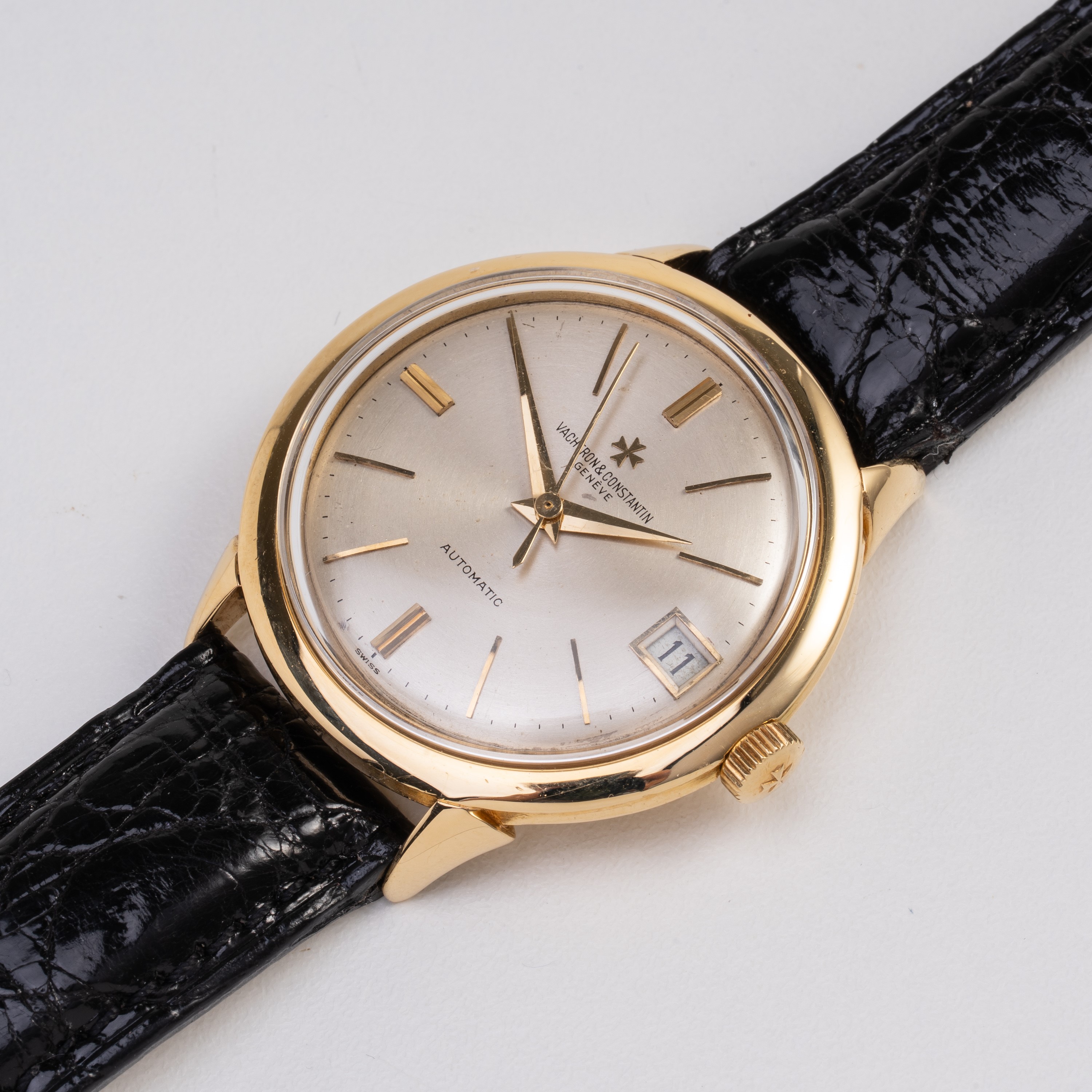 VACHERON CONSTANTIN OROLOGIO SOLO TEMPO A CARICA AUTOMATICA IN ORO GIALLO 18KT, QUADRANTE ARGENTE...