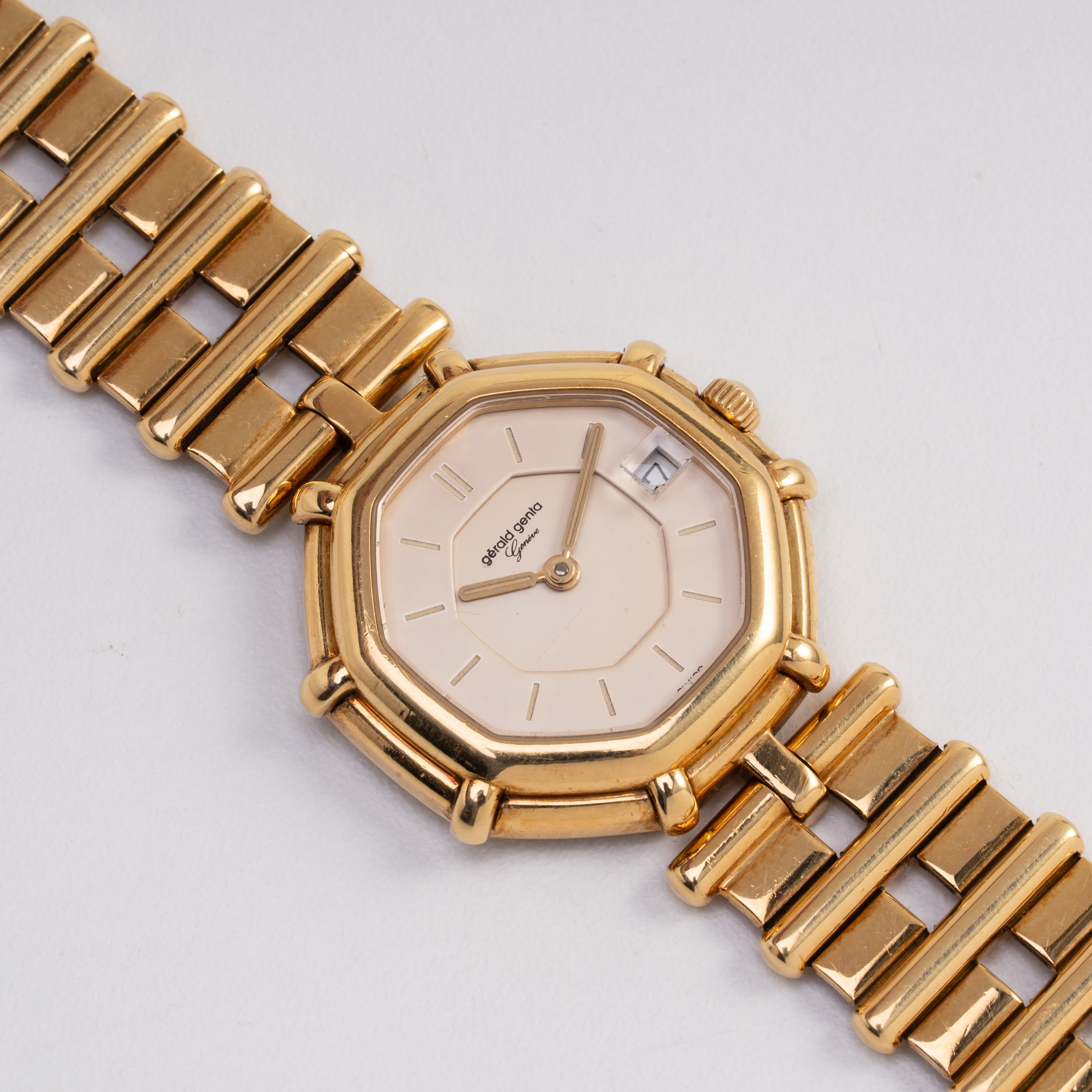 GERALD GENTA - LADY SUCCESS OROLOGIO SOLO TEMPO AL QUARZO IN ORO GIALLO 18KT CON BRACCIALE IN ORO...