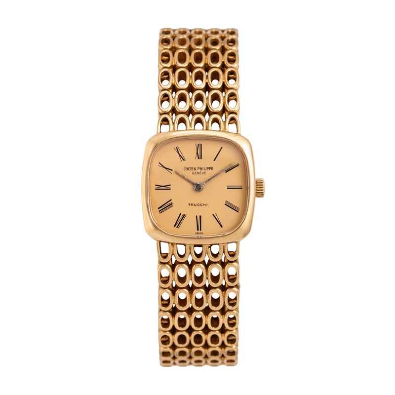 PATEK PHILIPPE - ELLIPSE OROLOGIO SOLO TEMPO A CARICA MANUALE IN ORO GIALLO 18KT CON BRACCIALE IN...