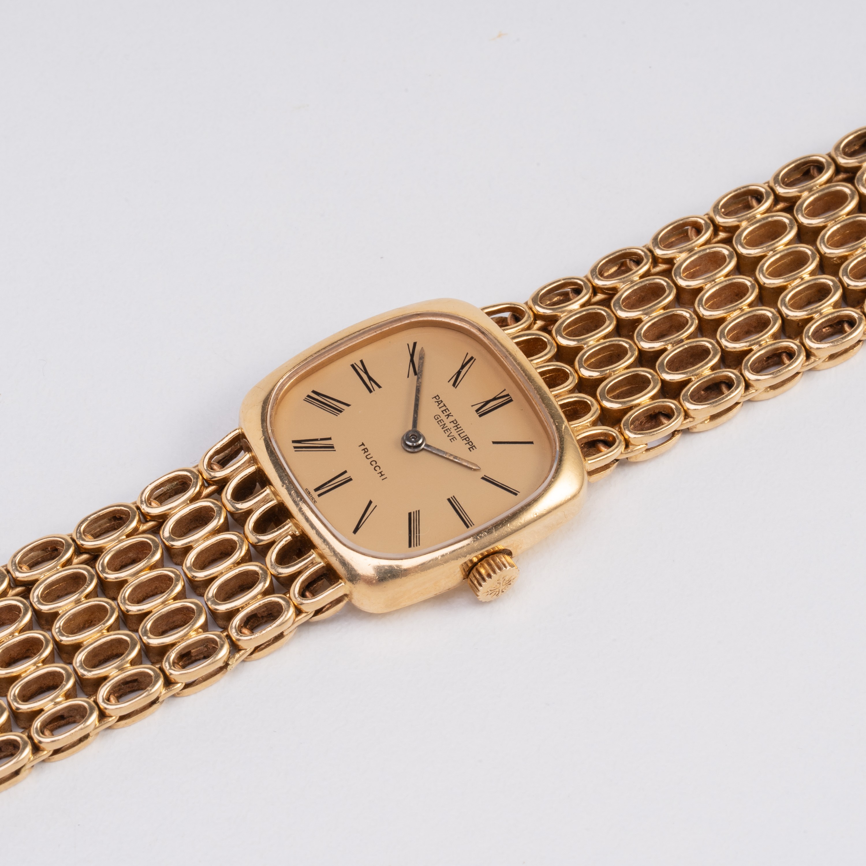 PATEK PHILIPPE - ELLIPSE OROLOGIO SOLO TEMPO A CARICA MANUALE IN ORO GIALLO 18KT CON BRACCIALE IN...