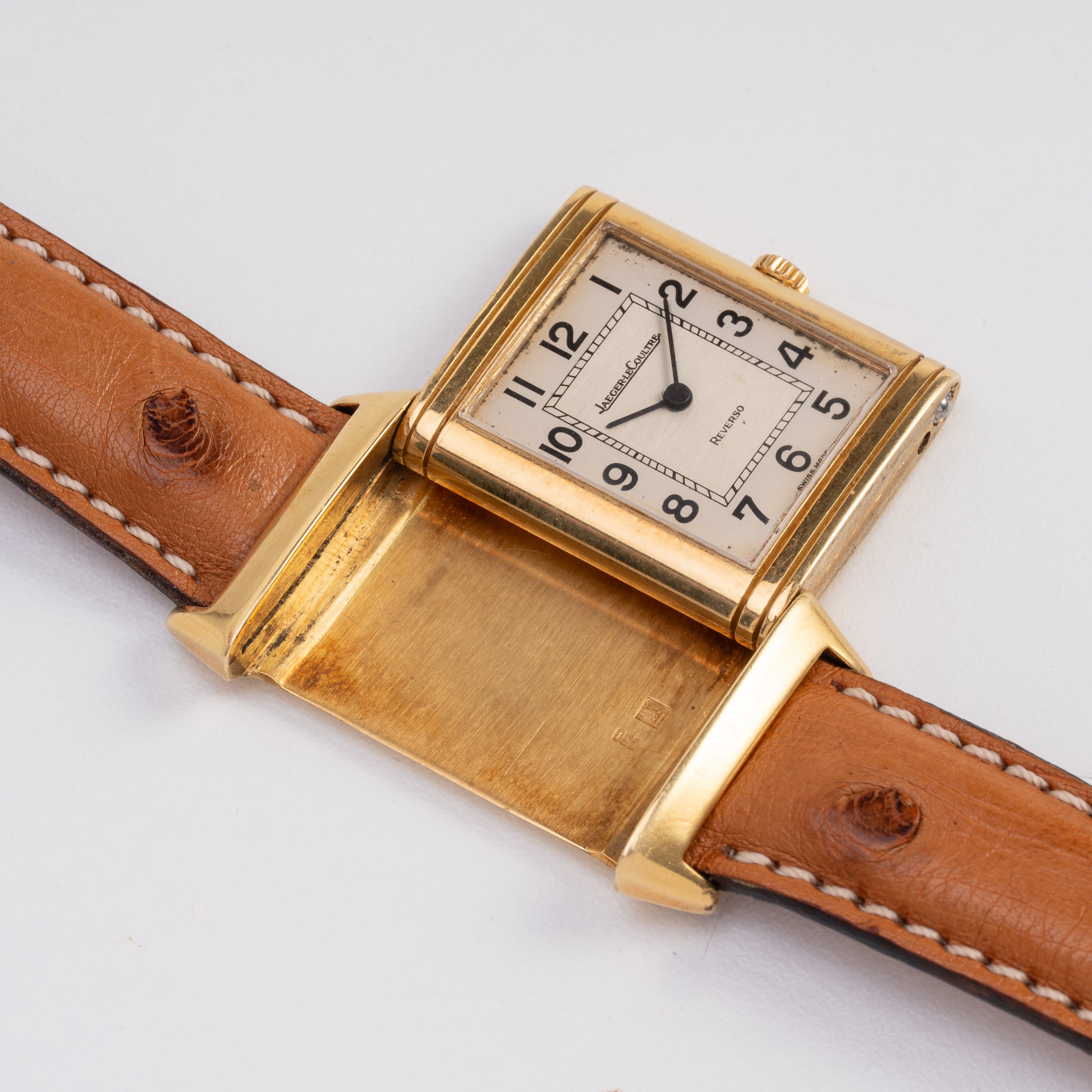 JAEGER LE COULTRE - REVERSO OROLOGIO SOLO TEMPO A CARICA MANUALE IN ORO GIALLO 18KT CON QUADRANTE...