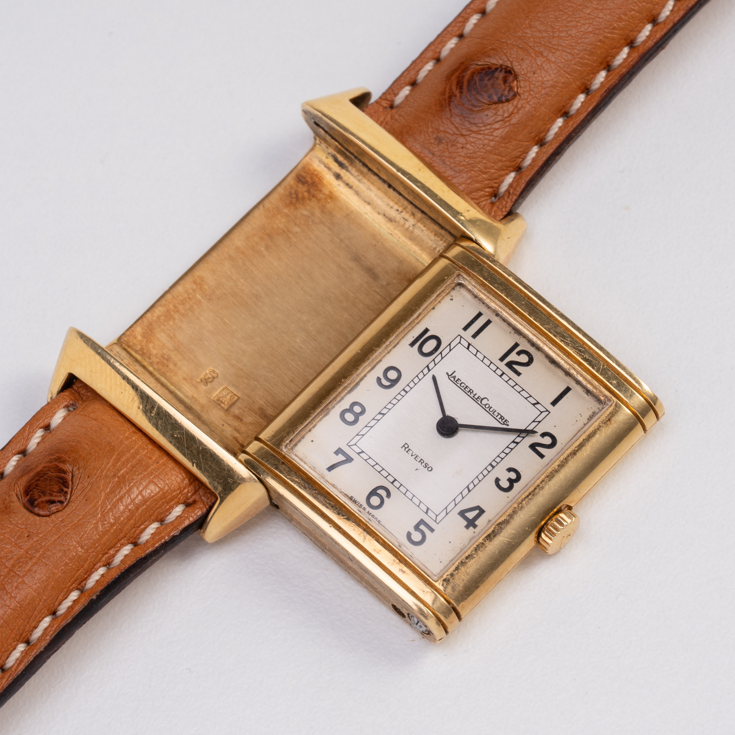 JAEGER LE COULTRE - REVERSO OROLOGIO SOLO TEMPO A CARICA MANUALE IN ORO GIALLO 18KT CON QUADRANTE...