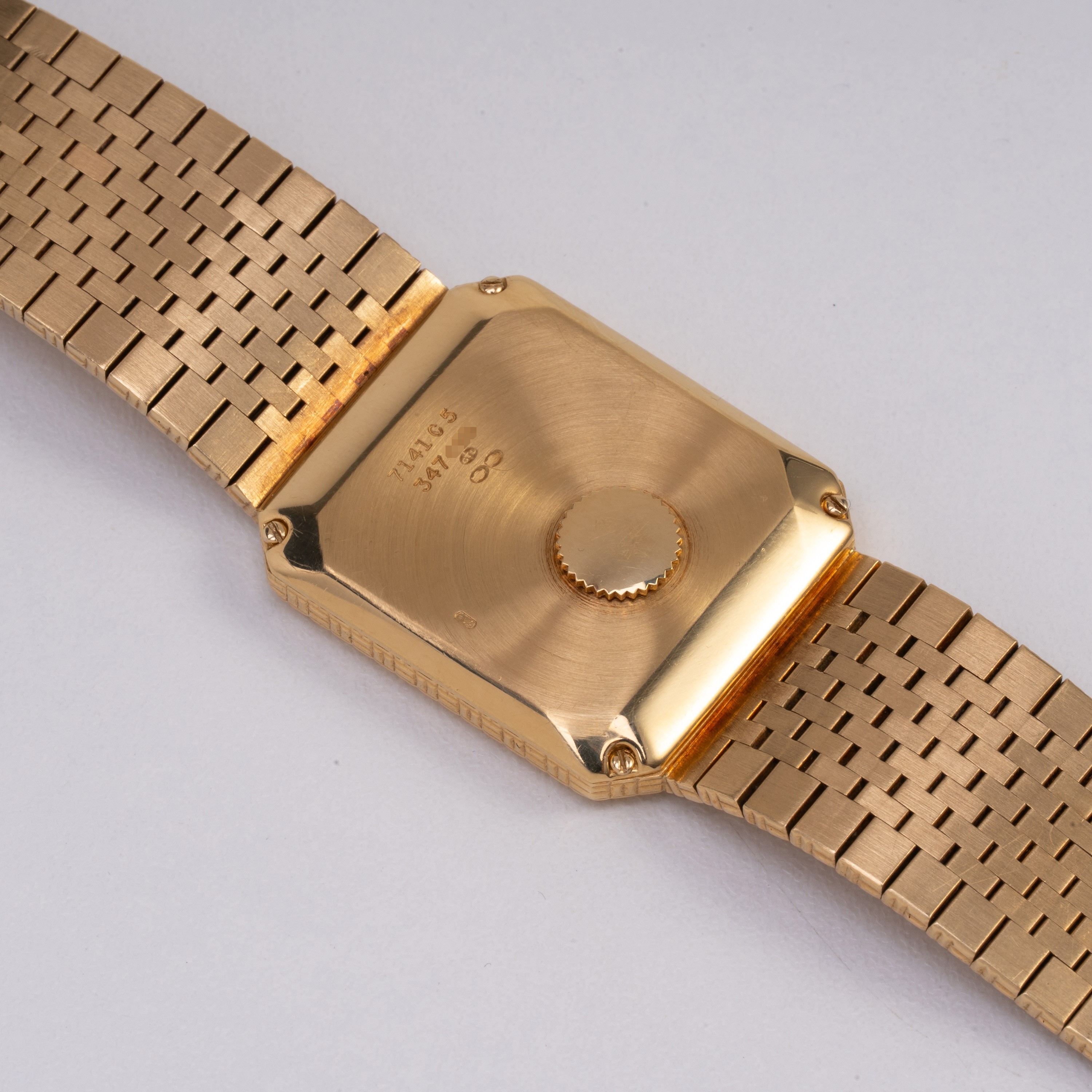 PIAGET OROLOGIO SOLO TEMPO AL QUARZO IN ORO GIALLO 18KT CON BRACCIALE INTEGRATO IN ORO GIALLO 18K...