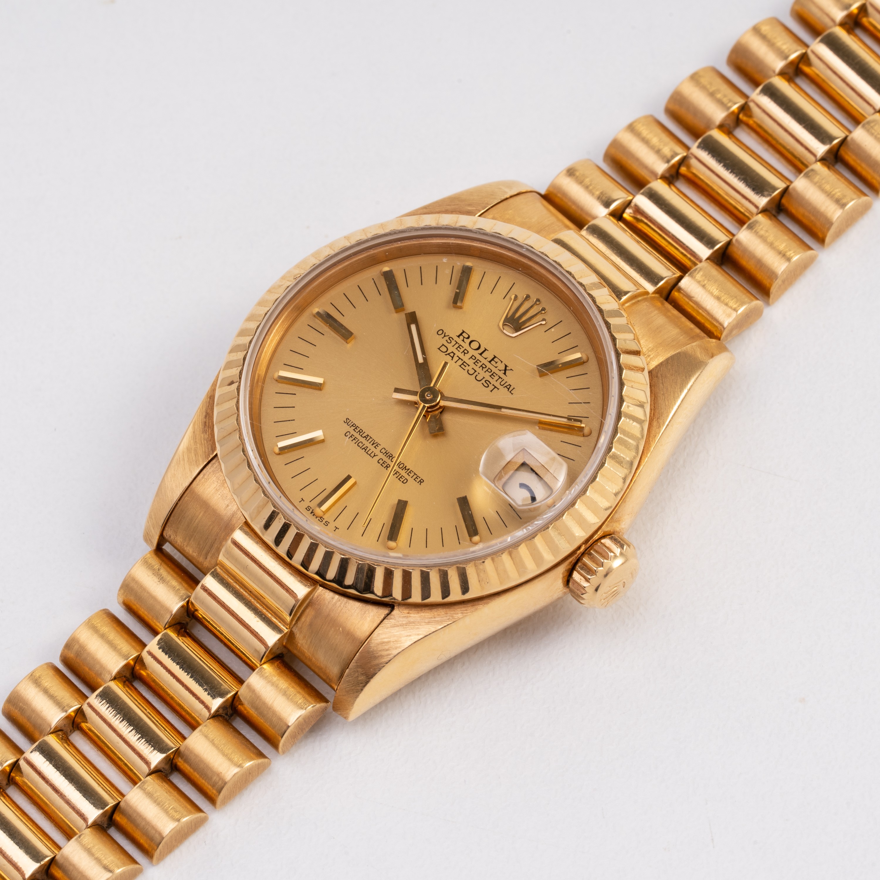 ROLEX - DATEJUST LADY OROLOGIO SOLO TEMPO A CARICA AUTOMATICA IN ORO GIALLO 18KT CON BRACCIALE 'P...