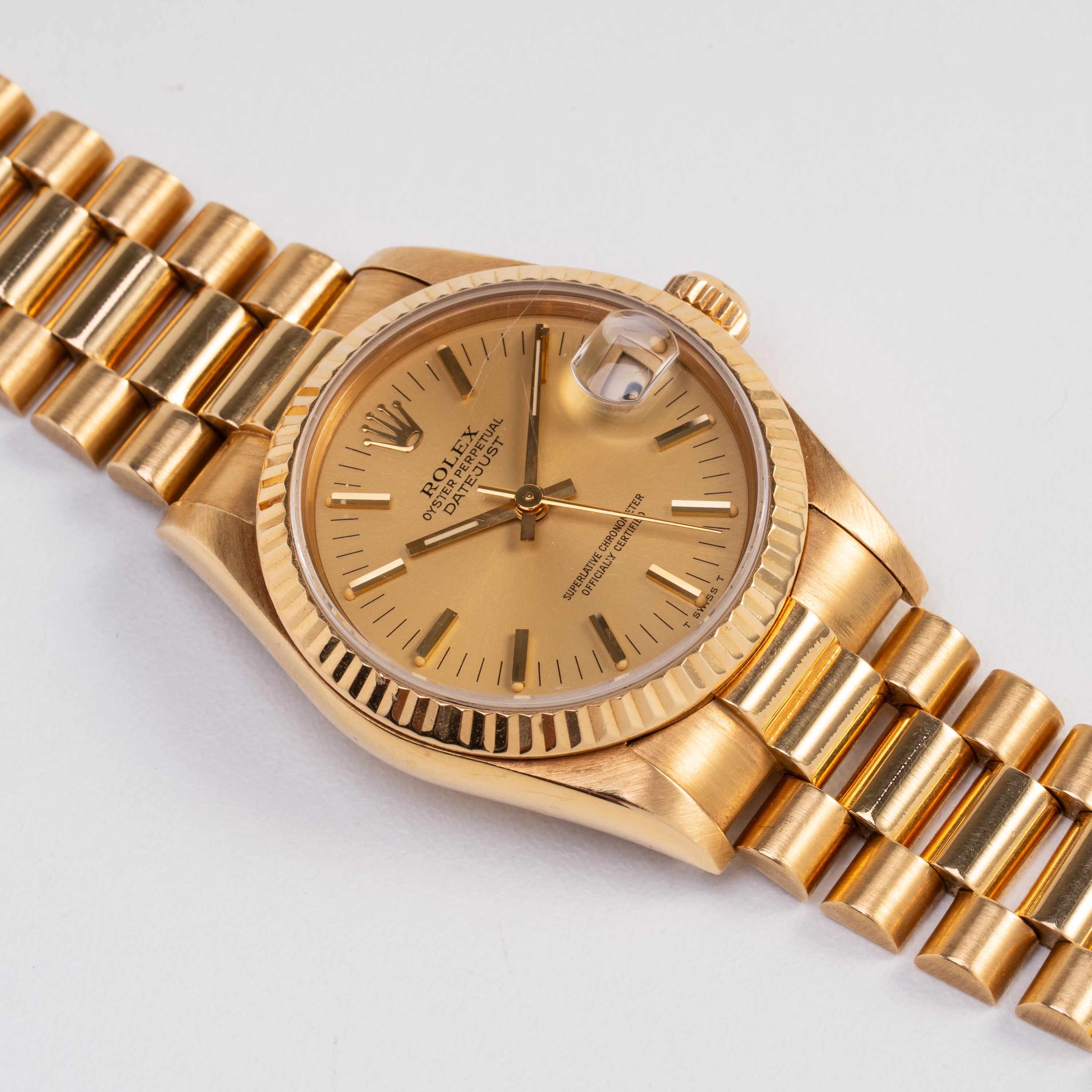 ROLEX - DATEJUST LADY OROLOGIO SOLO TEMPO A CARICA AUTOMATICA IN ORO GIALLO 18KT CON BRACCIALE 'P...