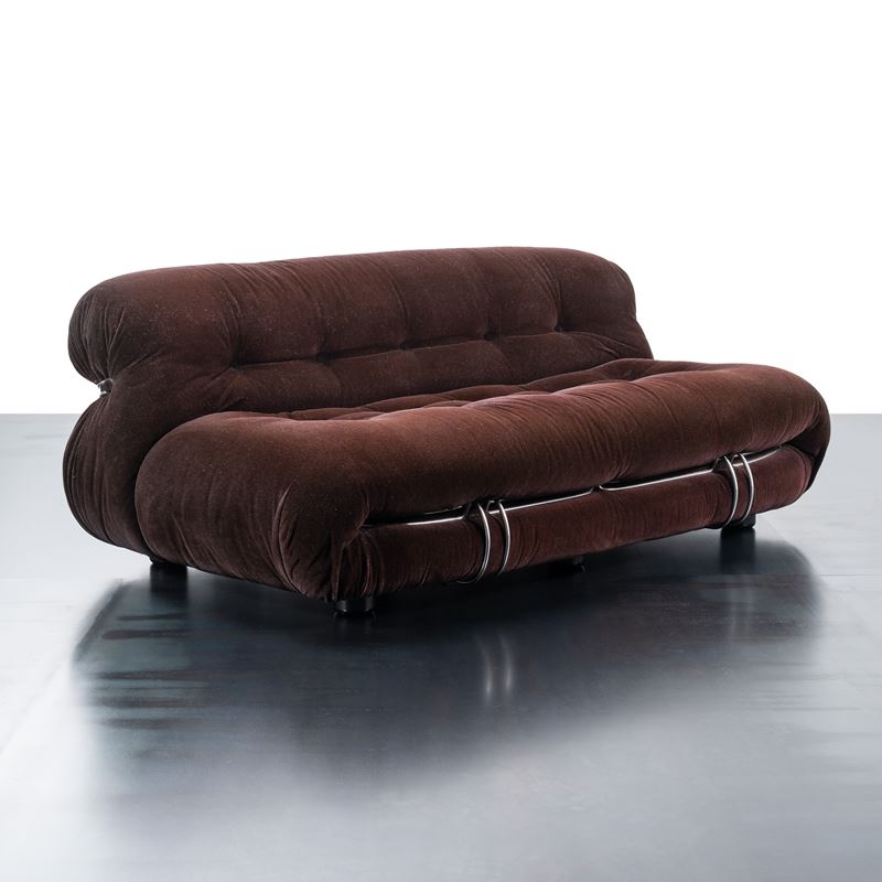 AFRA & TOBIA SCARPA, DIVANO A DUE POSTI 'SORIANA'