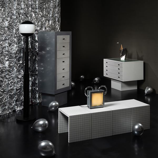 ALDO ROSSI, LAMPADA DA TERRA 'G ARLATER' 'LA CASA DELLA FELICITA''