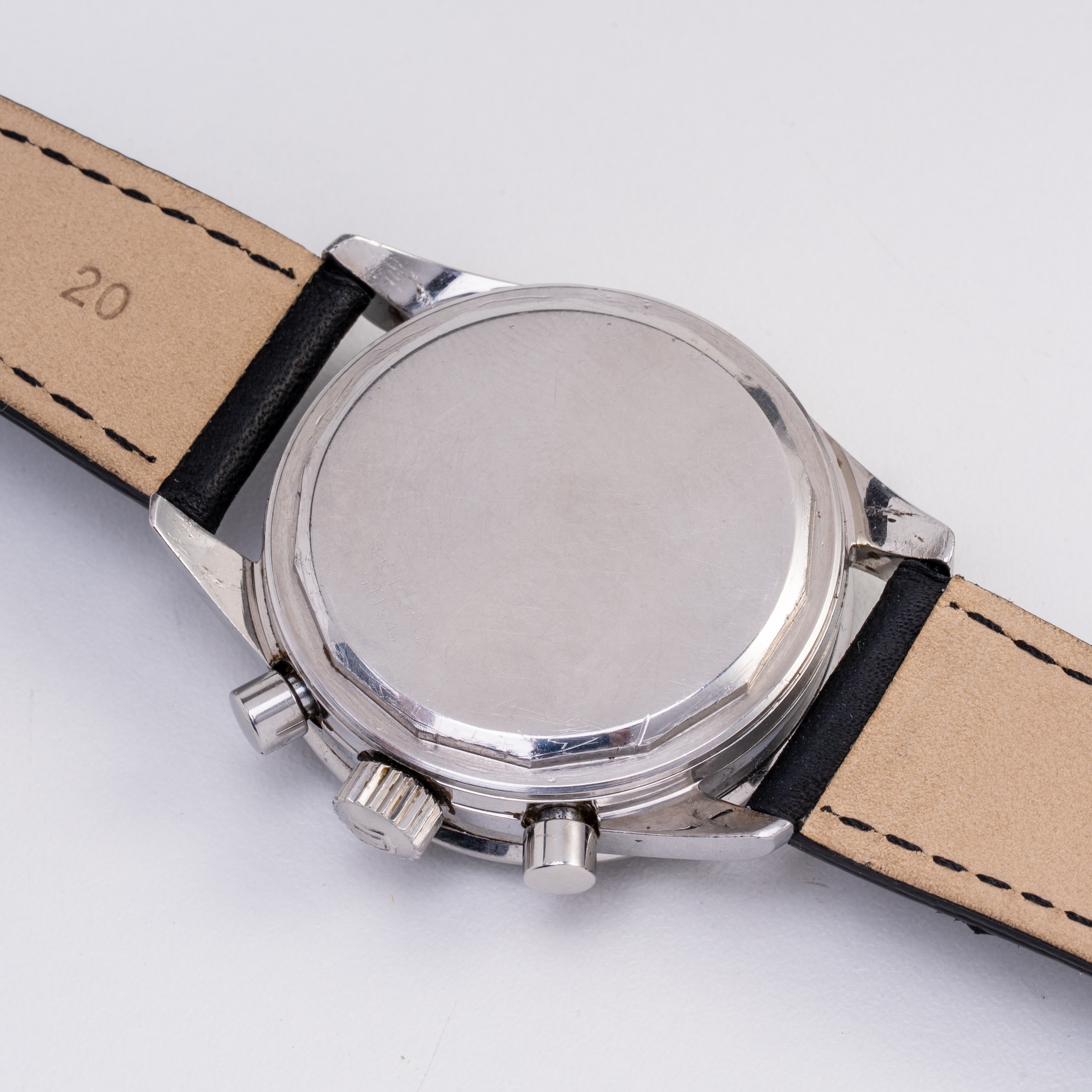 UNIVERSAL GENEVE - EVIL NINA RINDT COMPAX CRONOGRAFO A CARICA MANUALE IN ACCIAIO CON QUADRANTE NE...