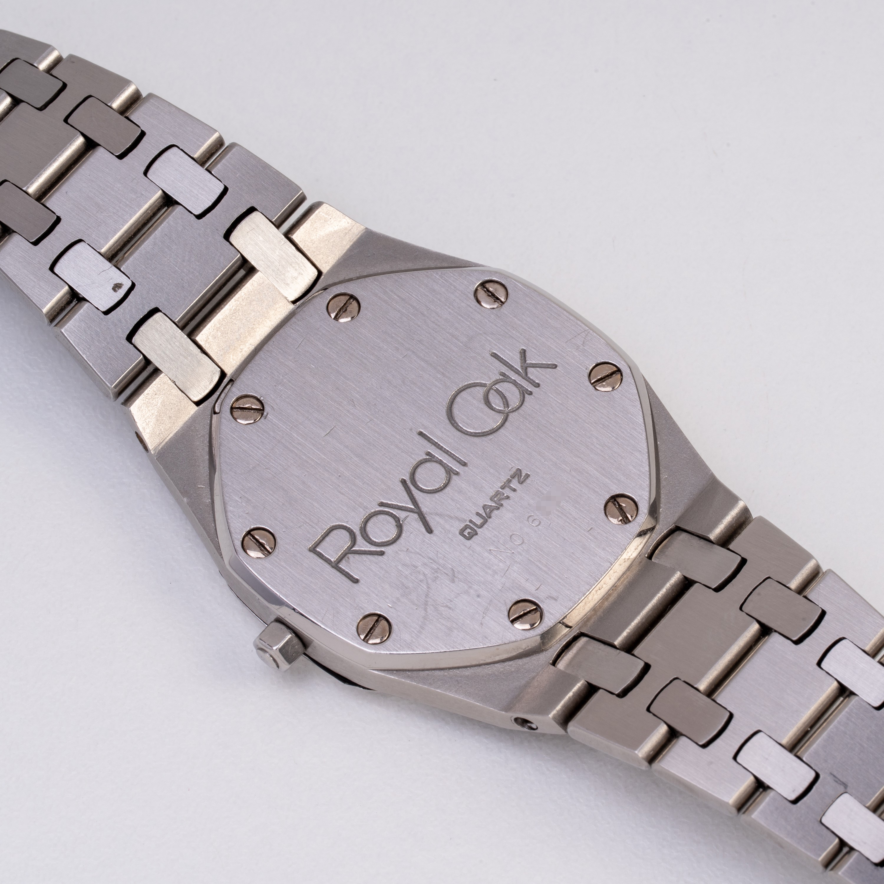 AUDEMARS PIGUET - ROYAL OAK OROLOGIO SOLO TEMPO IN ACCIAIO AL QUARZO CON QUADRANTE TROPICALE