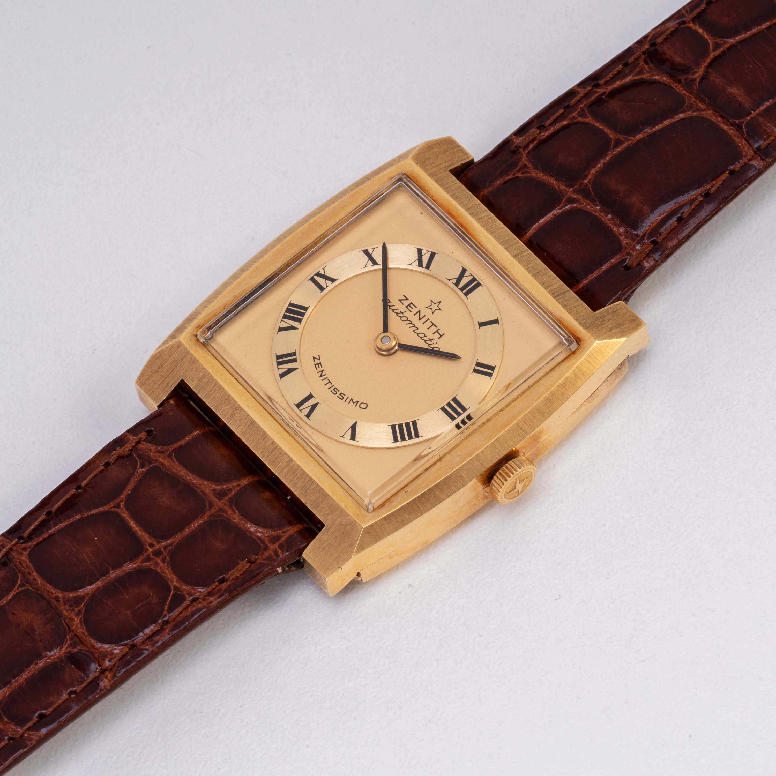 ZENITH - ZENITISSIMO OROLOGIO SOLO TEMPO A CARICA AUTOMATICA IN ORO GIALLO 18KT E QUADRANTE CHAMP...