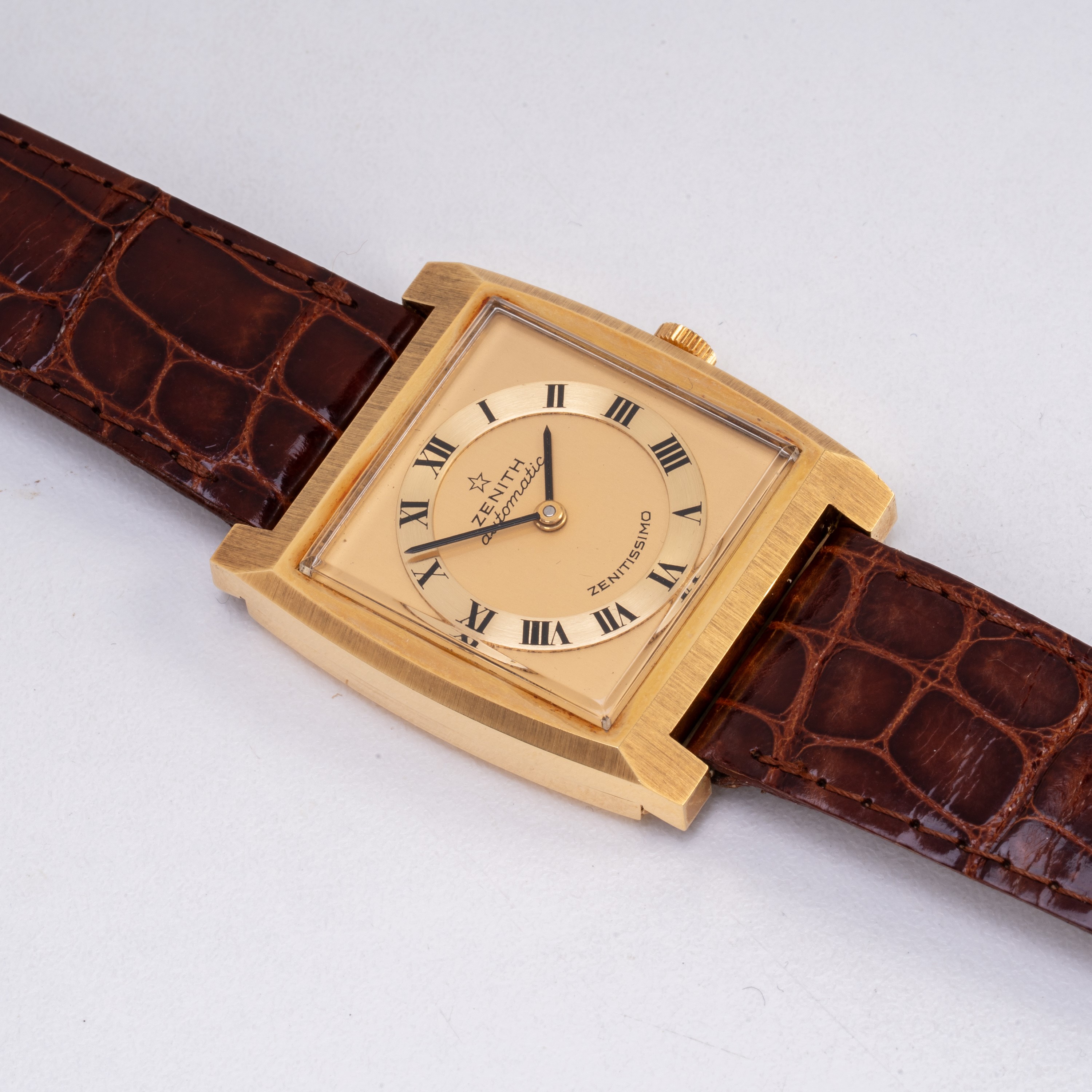 ZENITH - ZENITISSIMO OROLOGIO SOLO TEMPO A CARICA AUTOMATICA IN ORO GIALLO 18KT E QUADRANTE CHAMP...