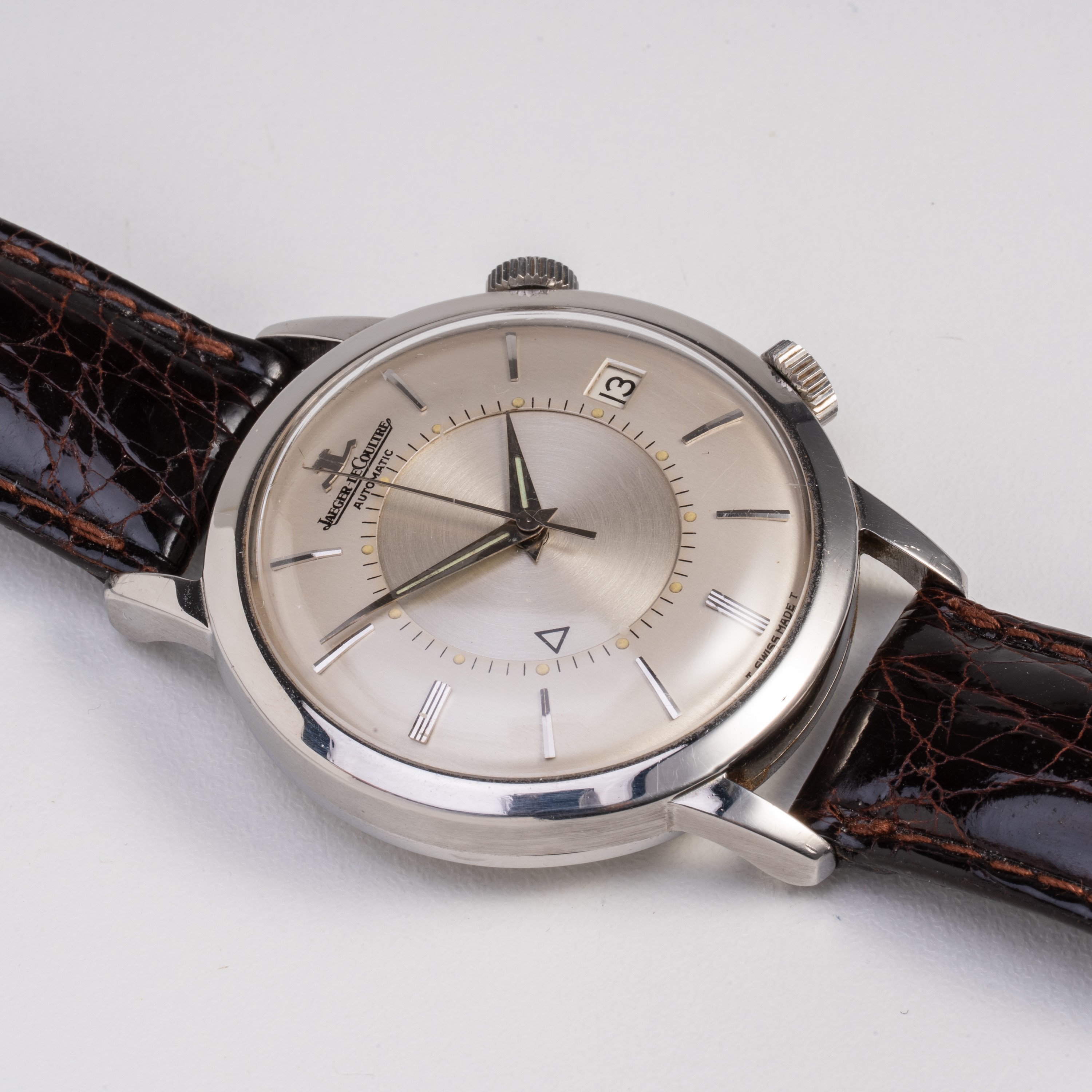 JAEGER LECOULTRE - MEMOVOX OROLOGIO SVEGLIARINO DA POLSO A CARICA MANUALE IN ACCIAIO CON QUADRANT...