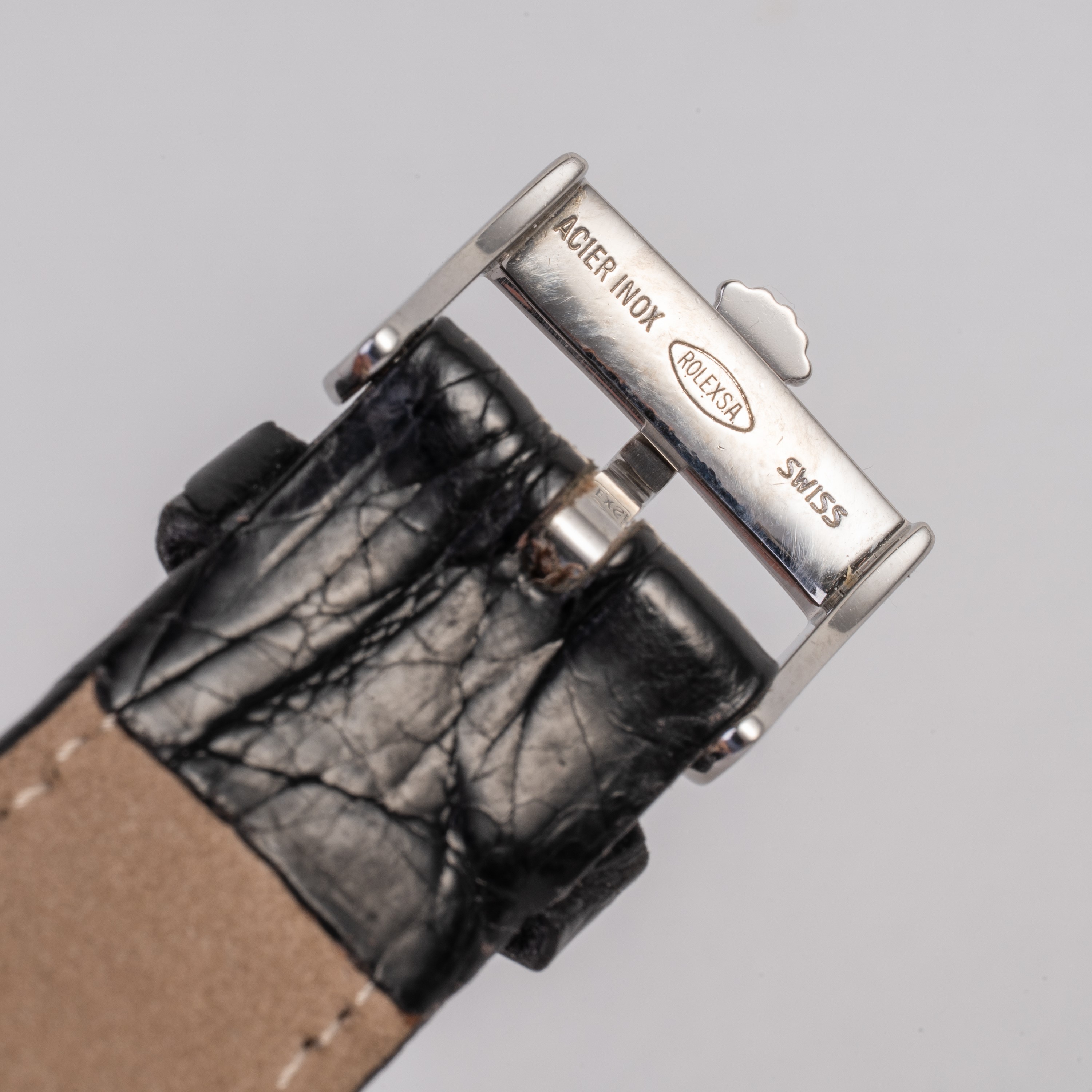 ROLEX - PRINCE OROLOGIO SOLO TEMPO A CARICA MANUALE IN ARGENTO CON QUADRANTE NERO E PICCOLI SECON...