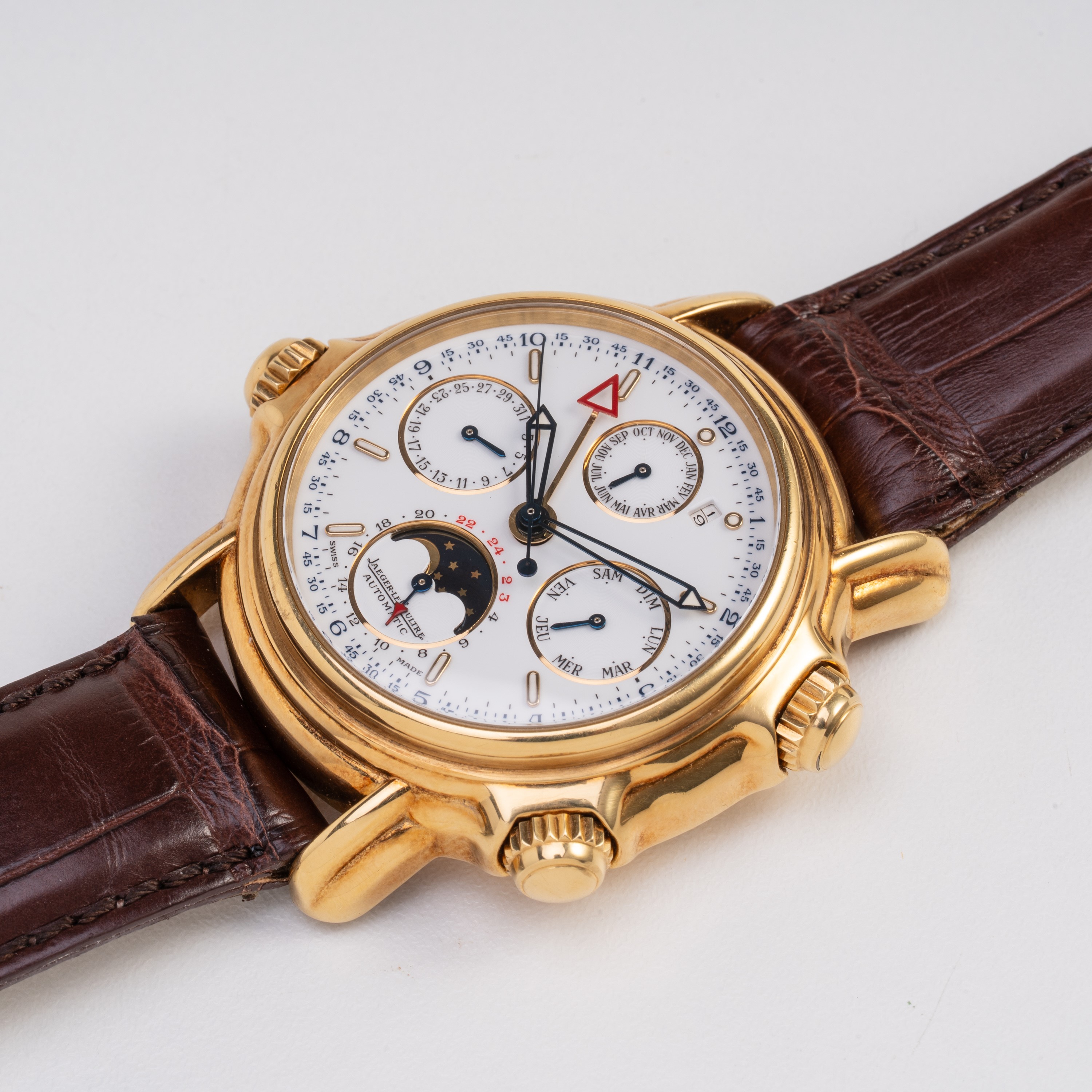 JAEGER LECOULTRE - CALENDRIER PERPETUEL GRAND REVEIL OROLOGIO CALENDARIO PERPETUO IN ORO GIALLO 1...