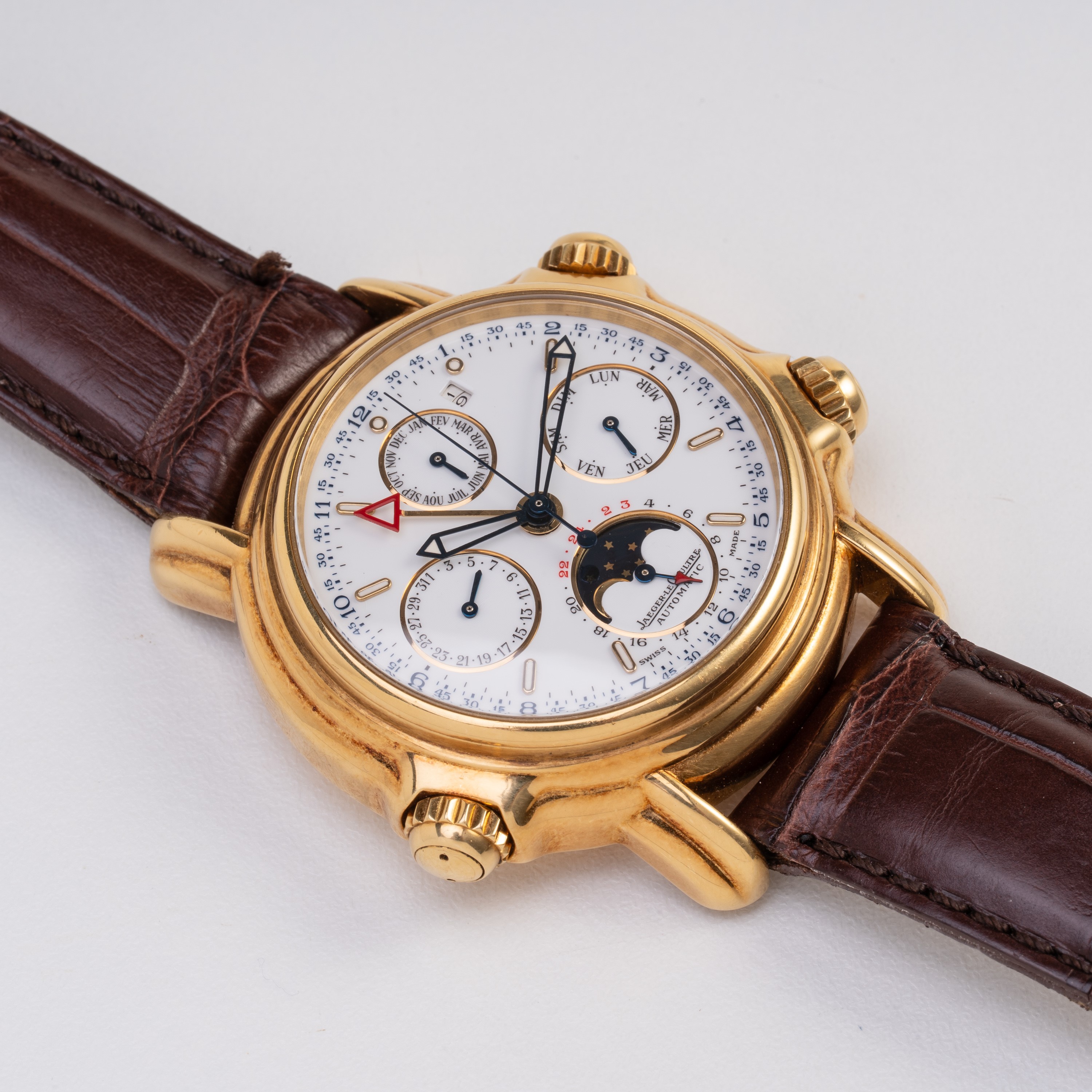 JAEGER LECOULTRE - CALENDRIER PERPETUEL GRAND REVEIL OROLOGIO CALENDARIO PERPETUO IN ORO GIALLO 1...