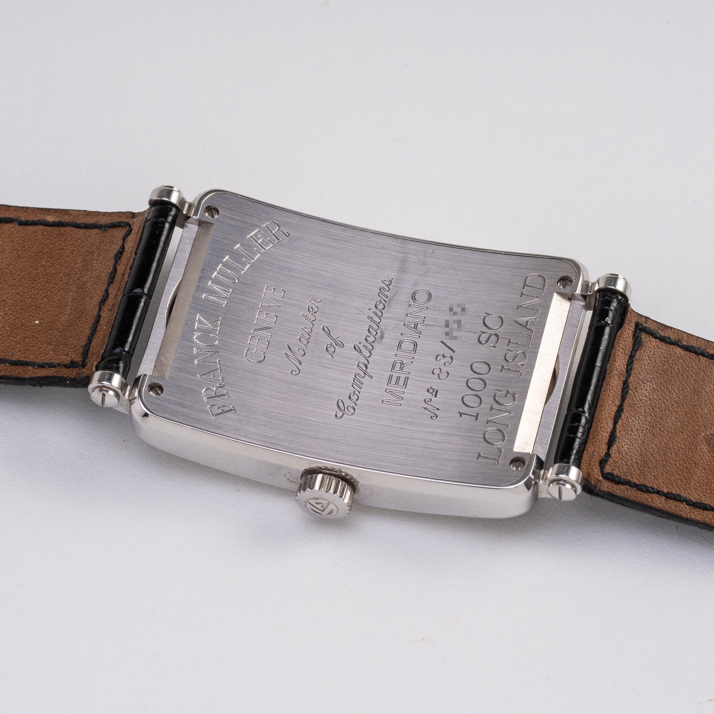 FRANCK MULLER - LONG ISLAND MERIDIANO OROLOGIO SOLO TEMPO A CARICA AUTOMATICA IN ACCIAIO CON QUAD...