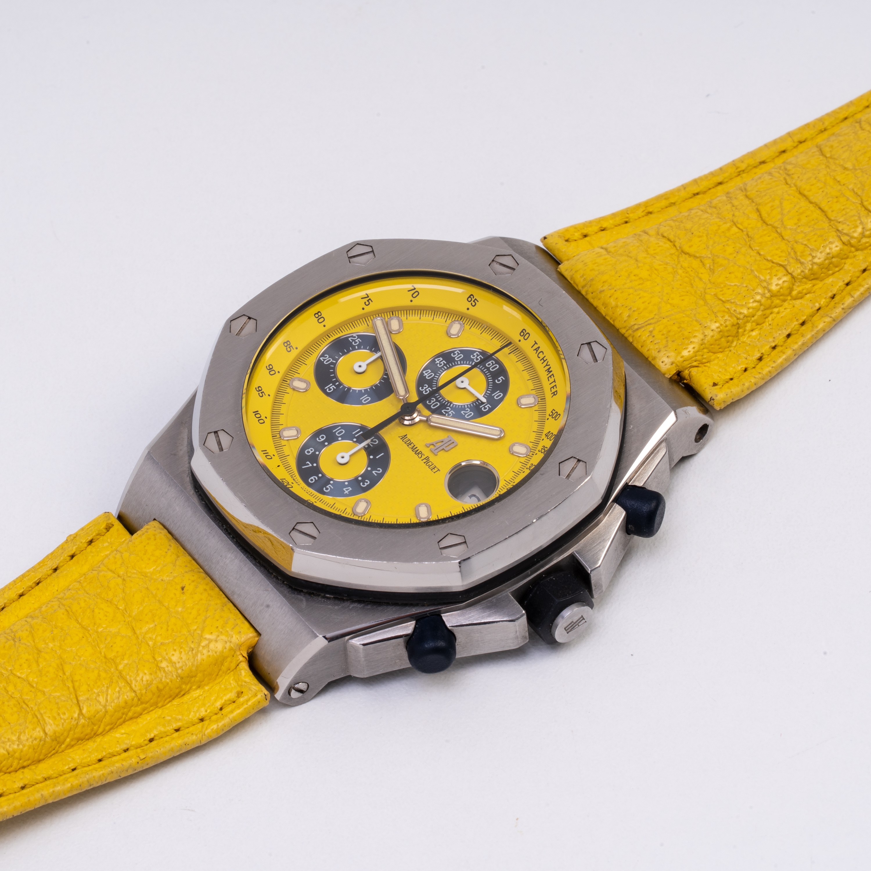 AUDEMARS PIGUET - ROYAL OAK OFFSHORE CRONOGRAFO A CARICA AUTOMATICA IN ACCIAIO CON QUADRANTE TAPI...